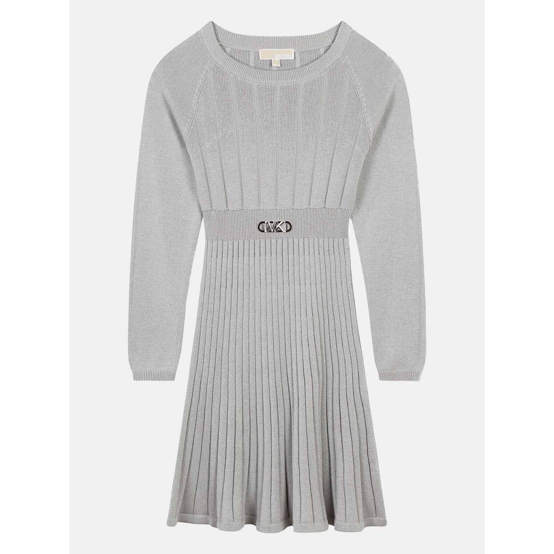 MICHAEL KORS KIDS Sukienka dzianinowa R30169 D Szary Regular Fit
