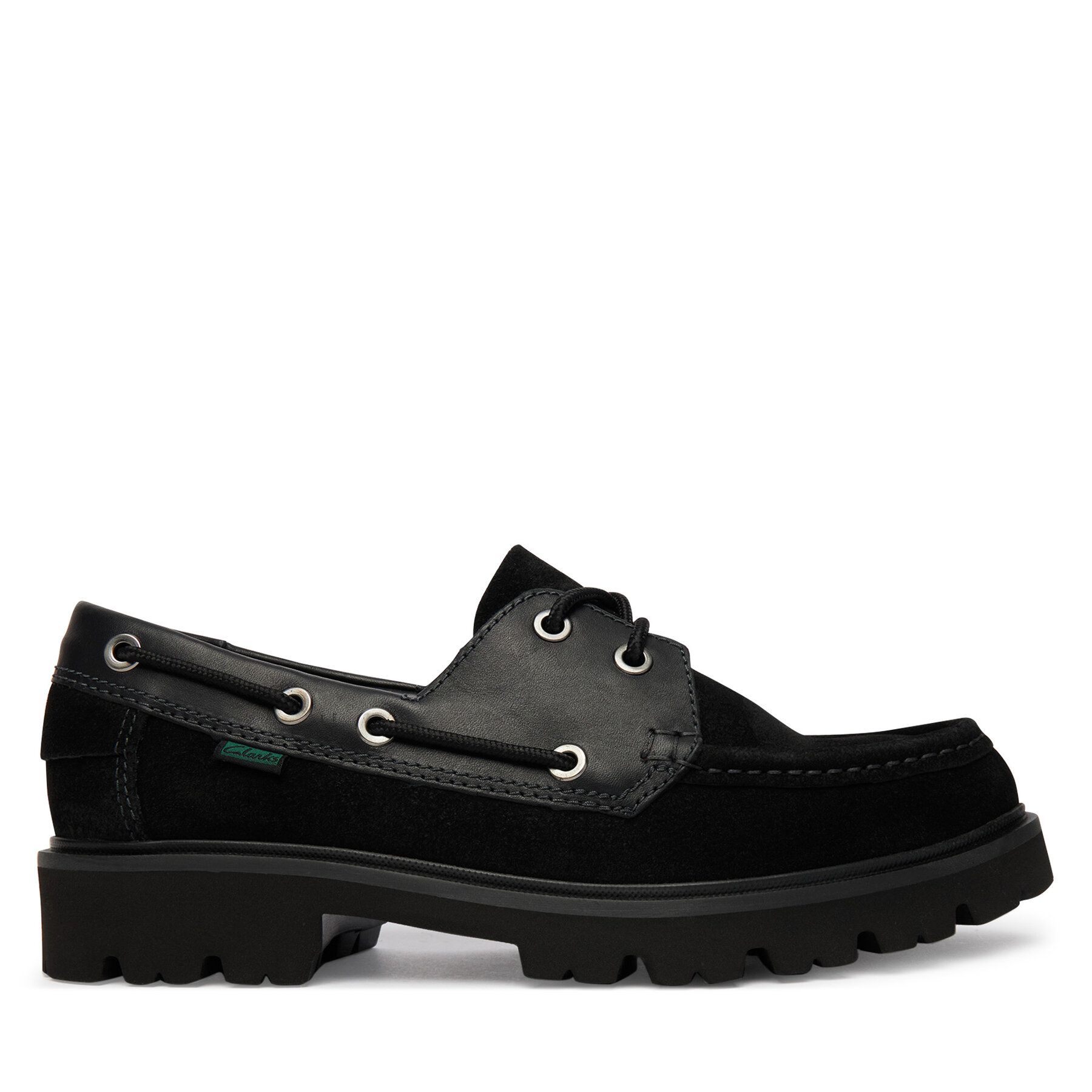 Clarks Loafersy Cleyhill Boat 26186175 Czarny
