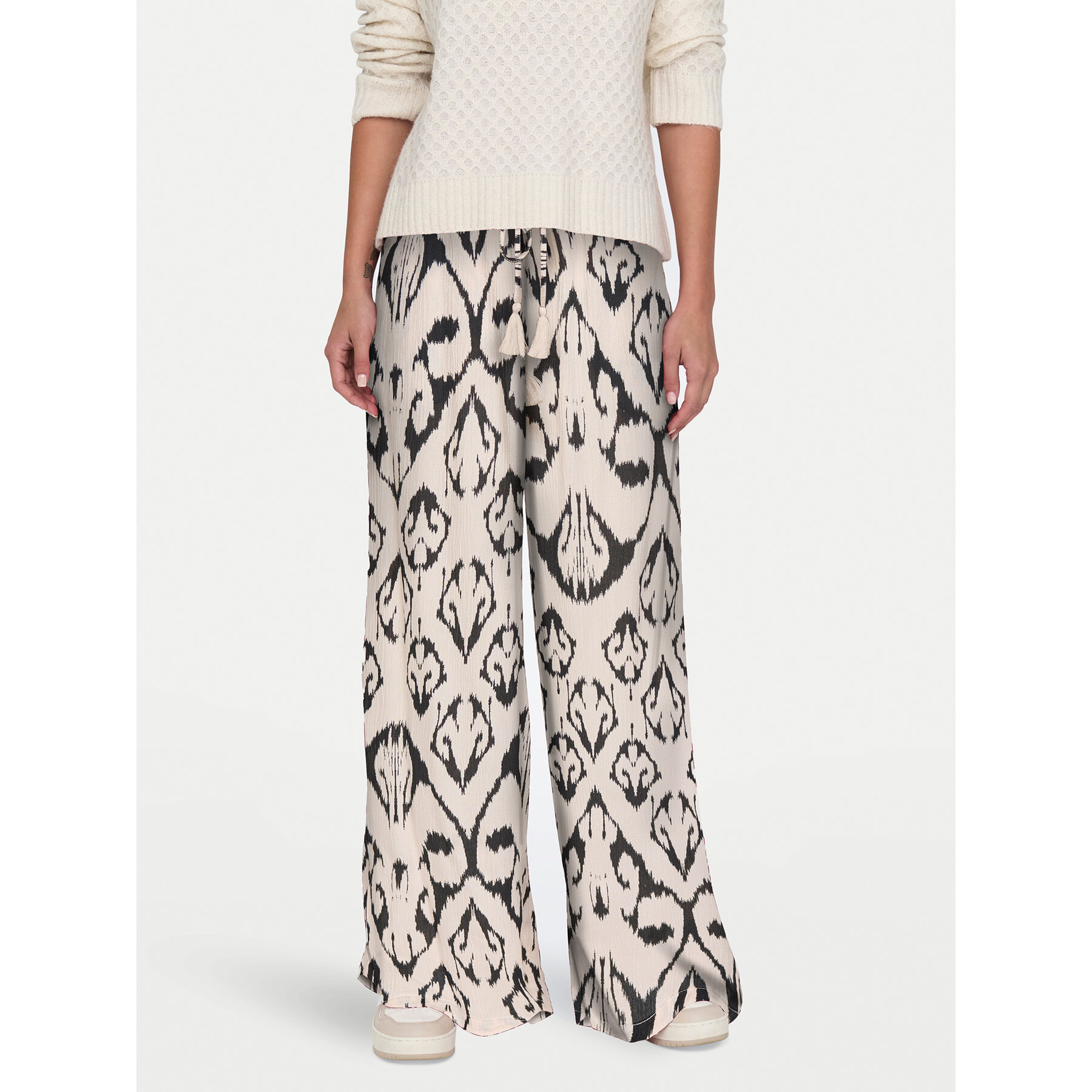 JDY Spodnie materiałowe Bree 15320106 Beżowy Wide Leg