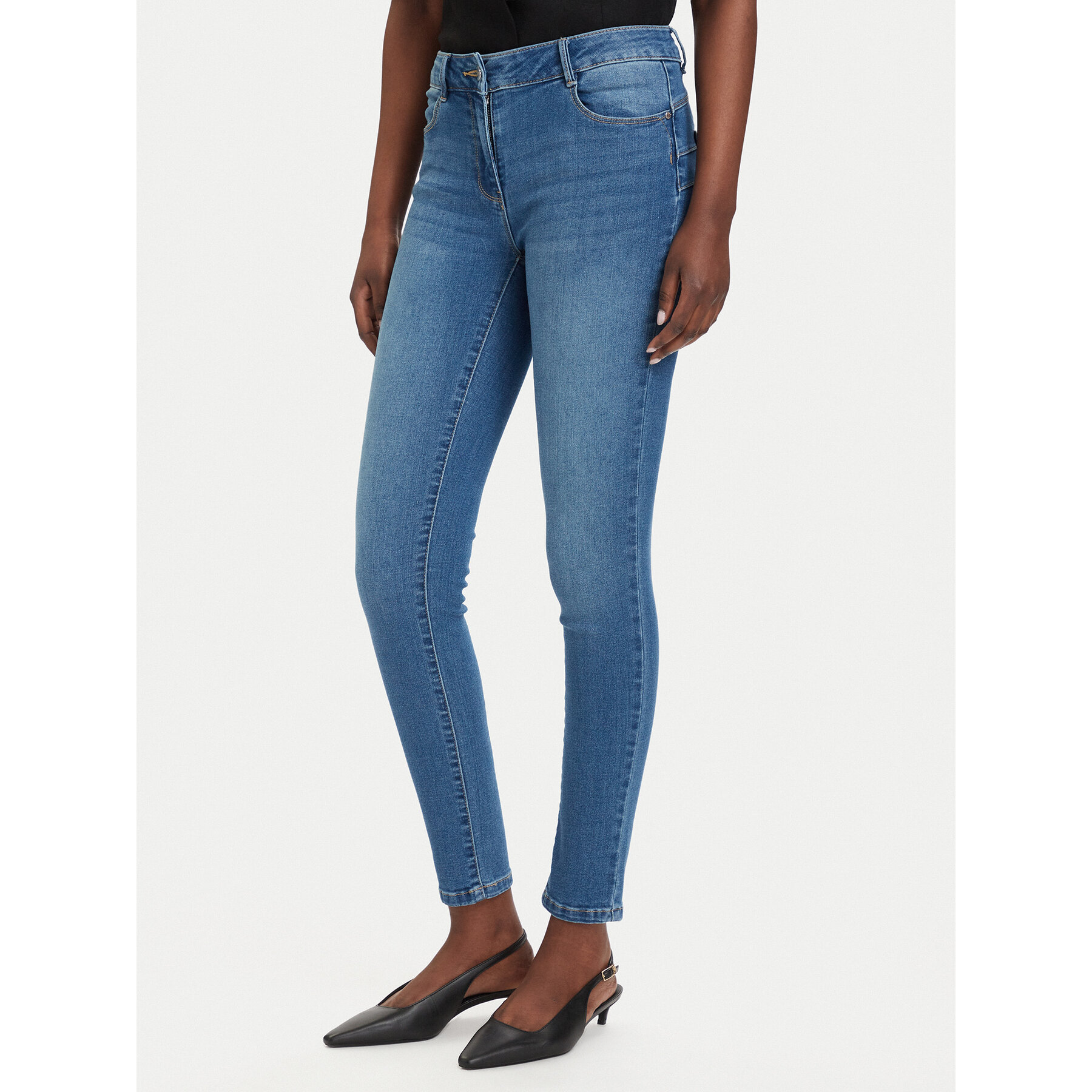 Morgan Jeansy 241-PARDA Niebieski Slim Fit