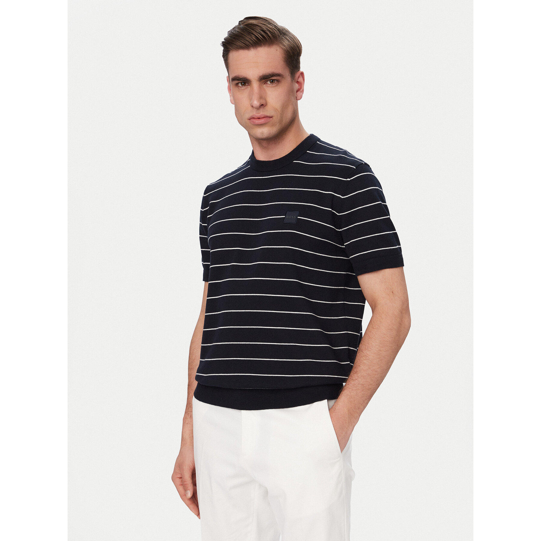 BOSS T-Shirt Kanacho 50561004 Granatowy Regular Fit