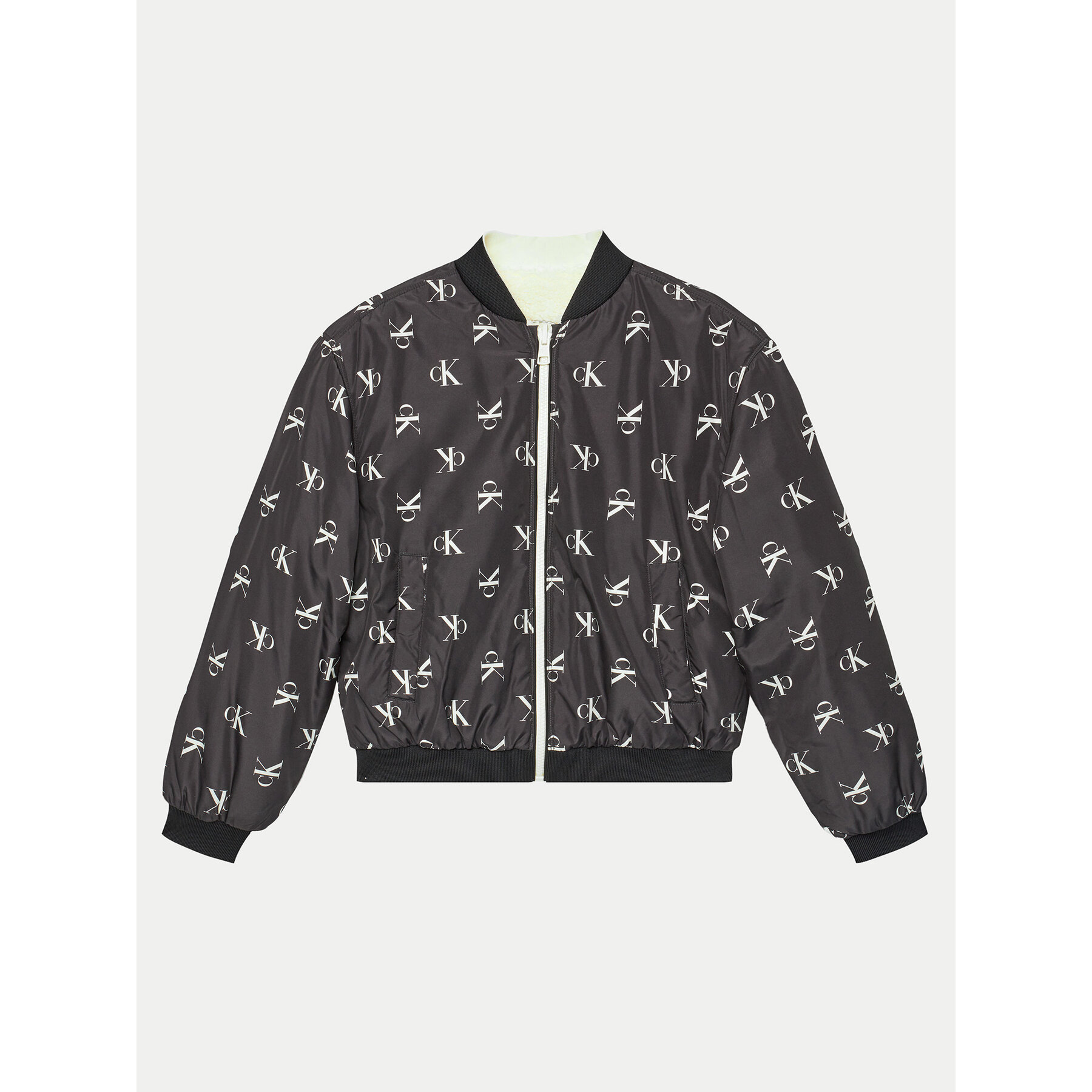 Calvin Klein Jeans Kurtka bomber Reversible Teddy IG0IG02588 Kolorowy Relaxed Fit