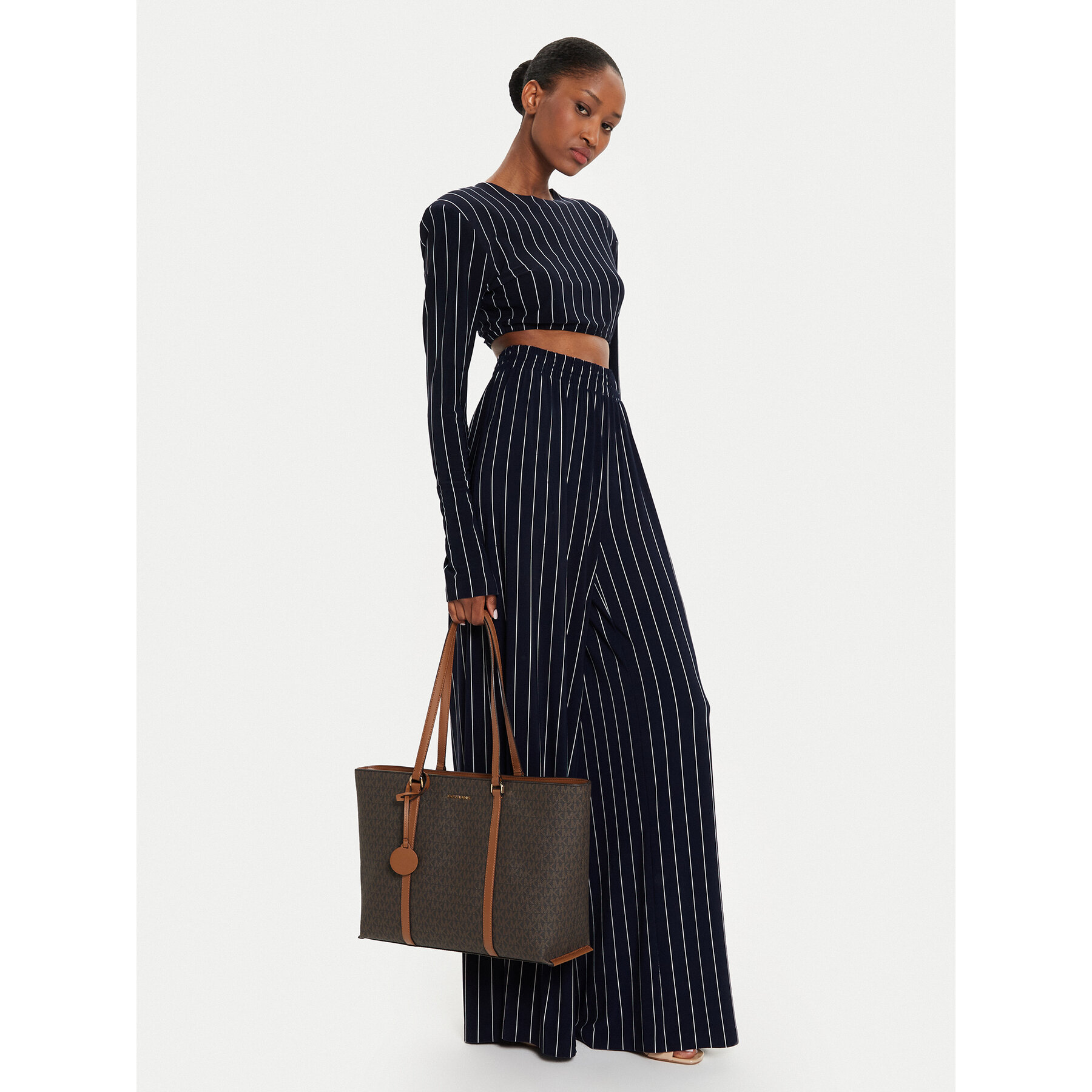 MICHAEL Michael Kors Torebka Temple Tote 30R4G1LT3B Brązowy