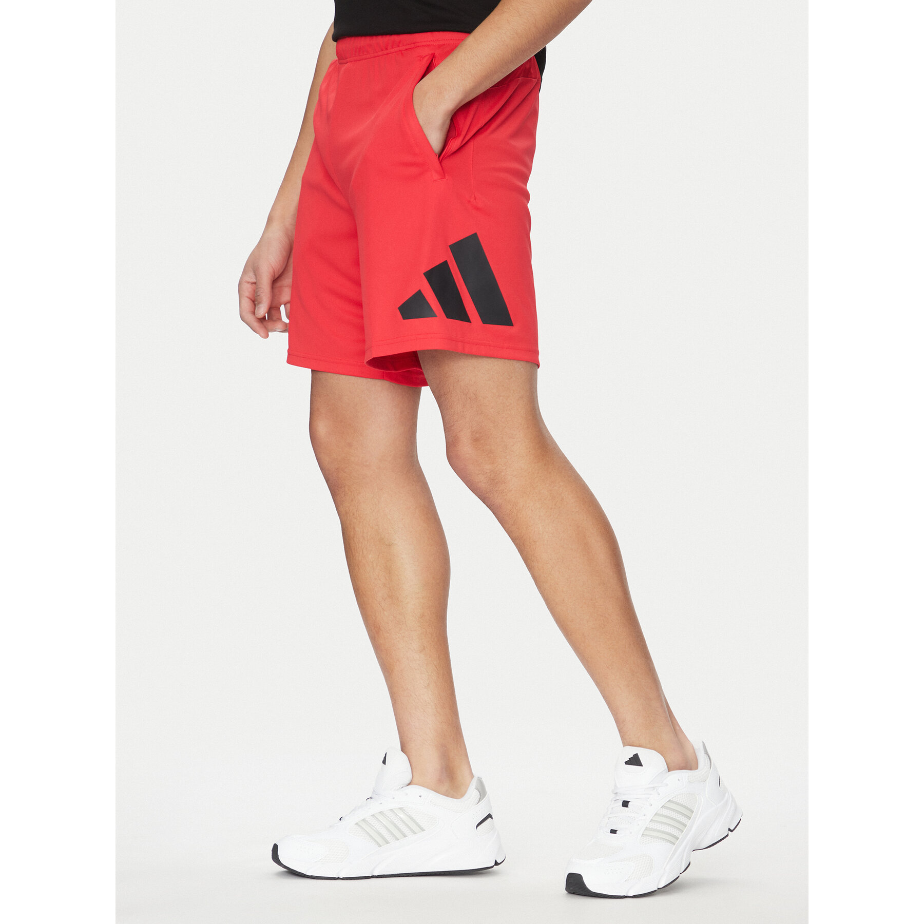 adidas Szorty sportowe Train Essentials Logo Training JD4879 Czerwony Regular Fit