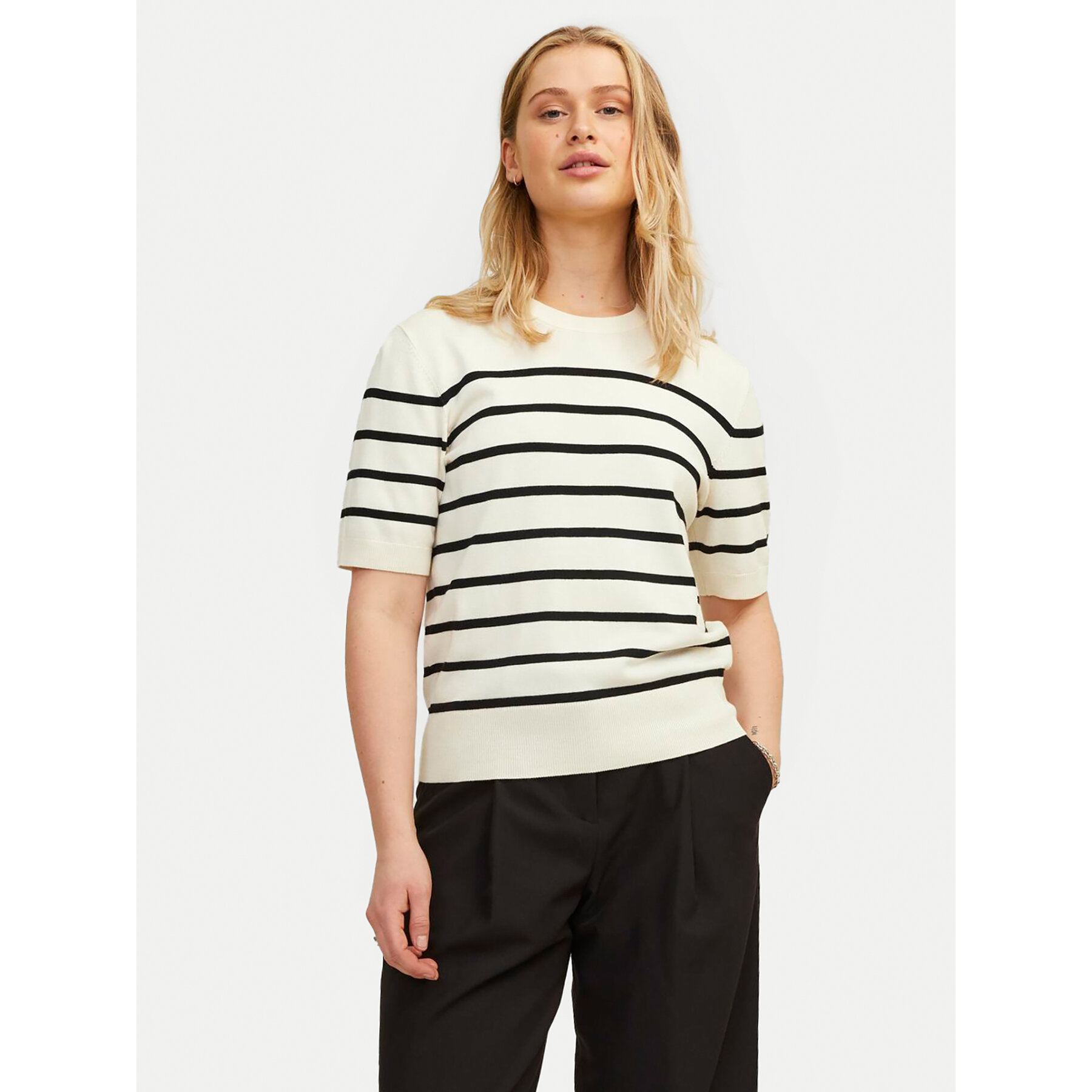 JJXX Sweter Layla 12254368 Écru Regular Fit