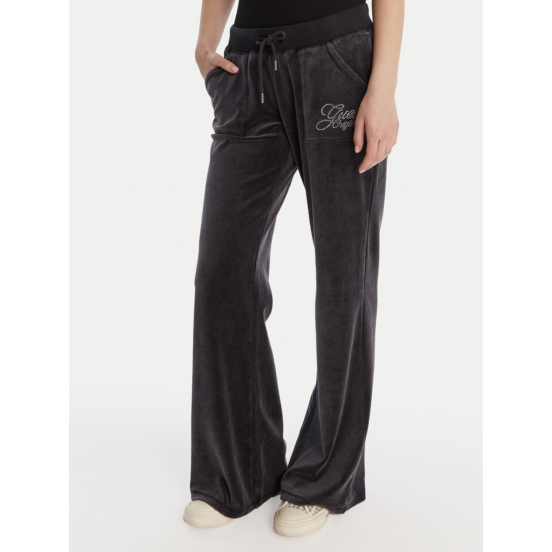 Guess Spodnie dresowe W6RB32 KCUF1 Granatowy Regular Fit