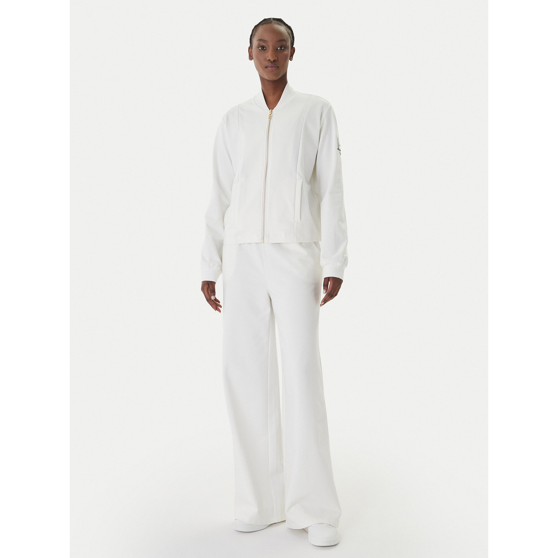 Liu Jo Sport Dres TA6222 FS090 Écru Relaxed Fit