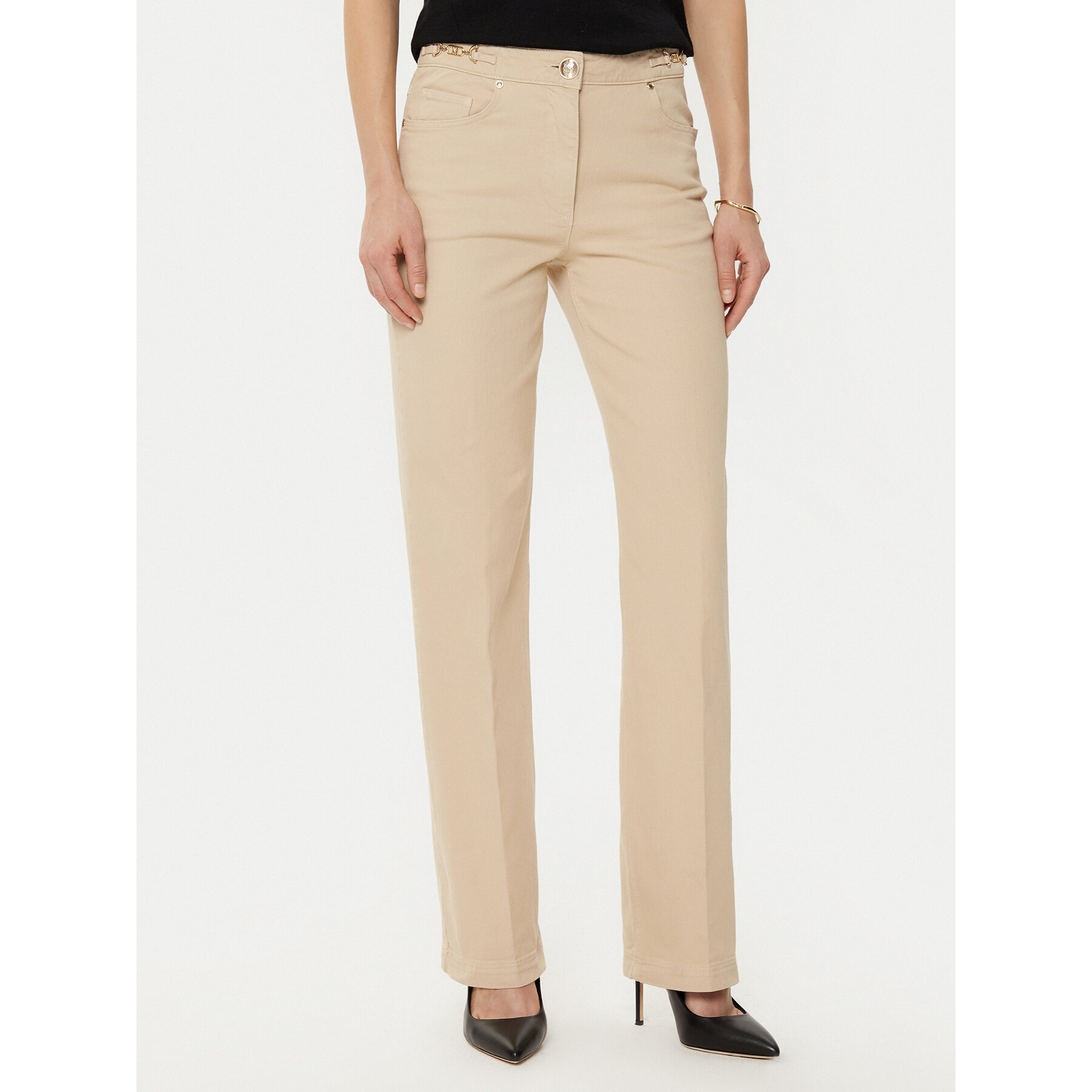 Marciano Guess Spodnie materiałowe 4BGA02 7173A Beżowy Regular Fit