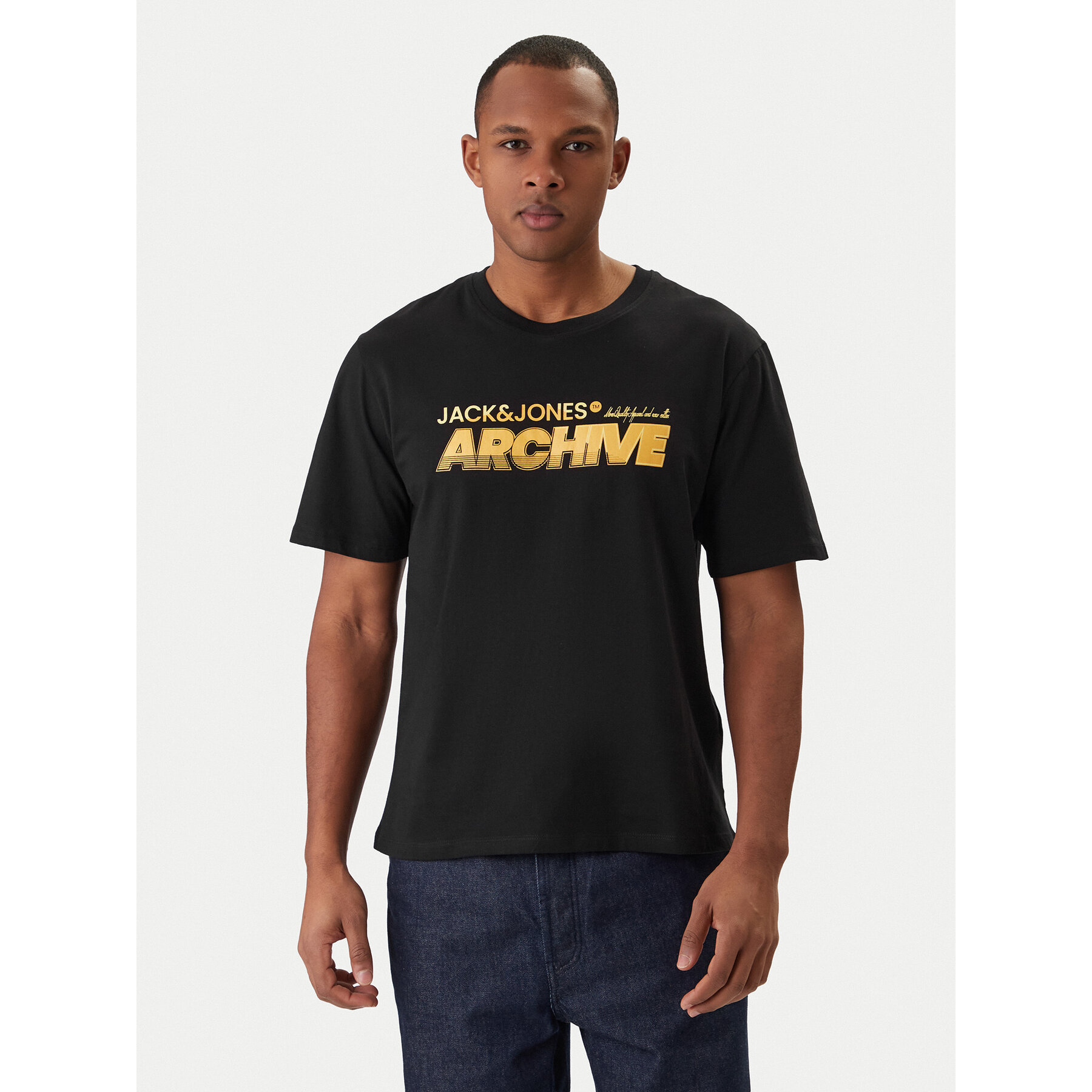Jack & Jones T-Shirt Brat Tee 12288103 Czarny Regular Fit