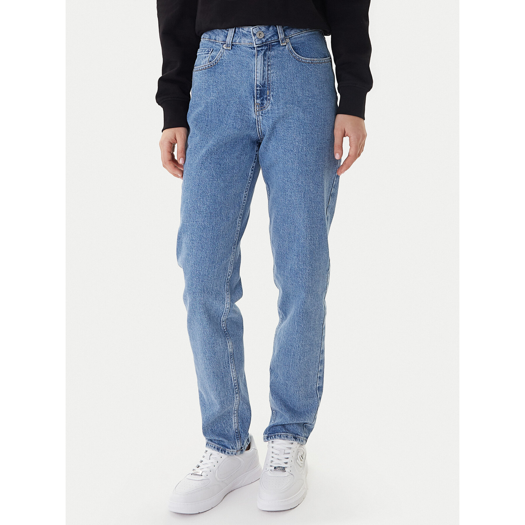 Karl Lagerfeld Jeans Jeansy B1W10076 Niebieski Mom Fit