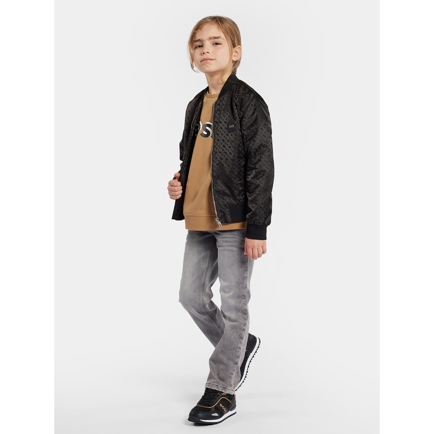 Boss Jeansy J50688 S Szary Regular Fit