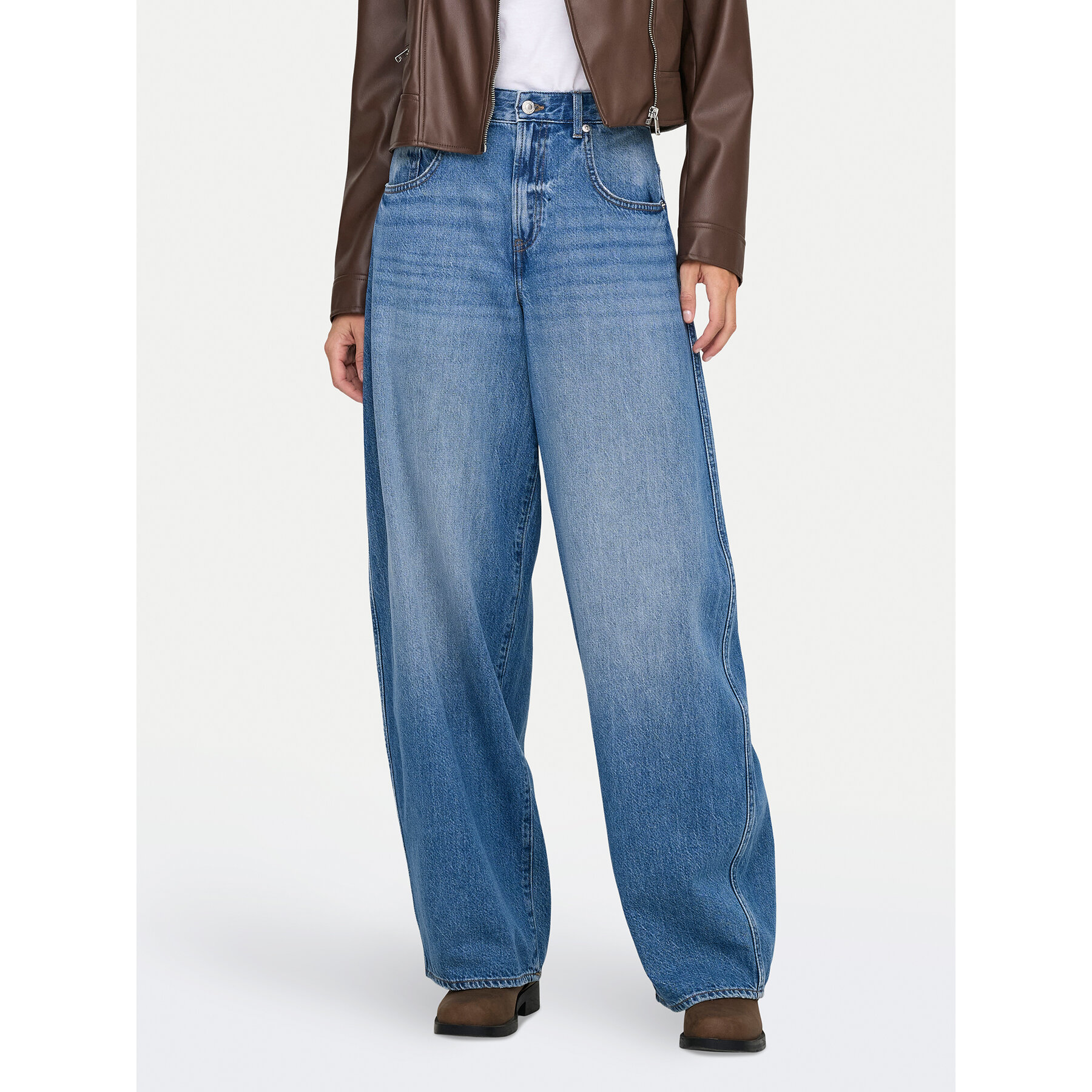 ONLY Jeansy Taylor 15367620 Niebieski Balloon Fit
