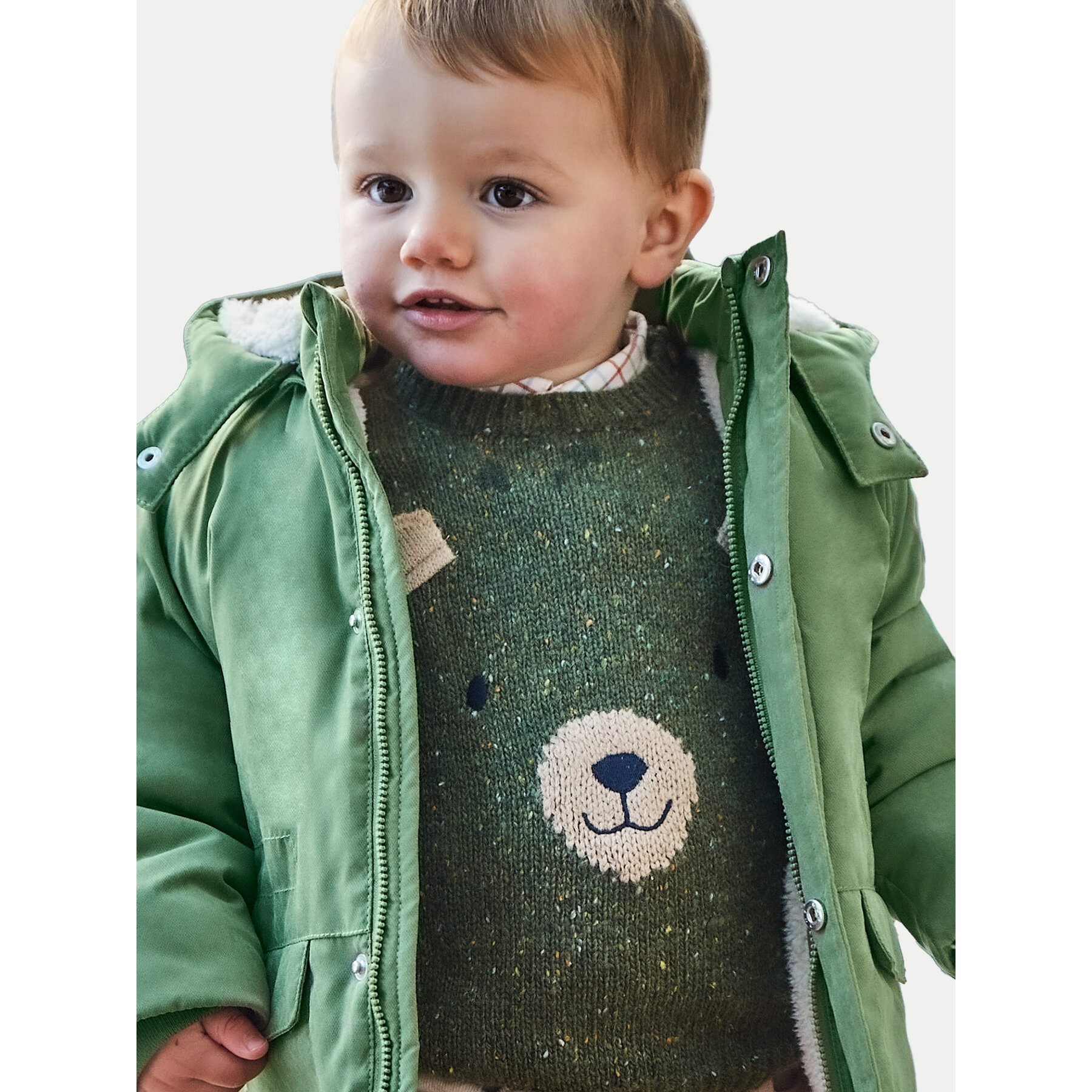 Mayoral Sweter 2314 Zielony Regular Fit