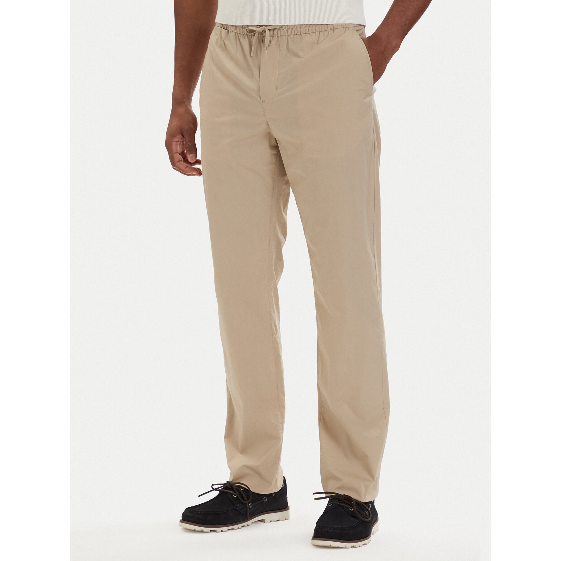 Tommy Hilfiger Chinosy Denton MW0MW42340 Beżowy jasny Slim Fit