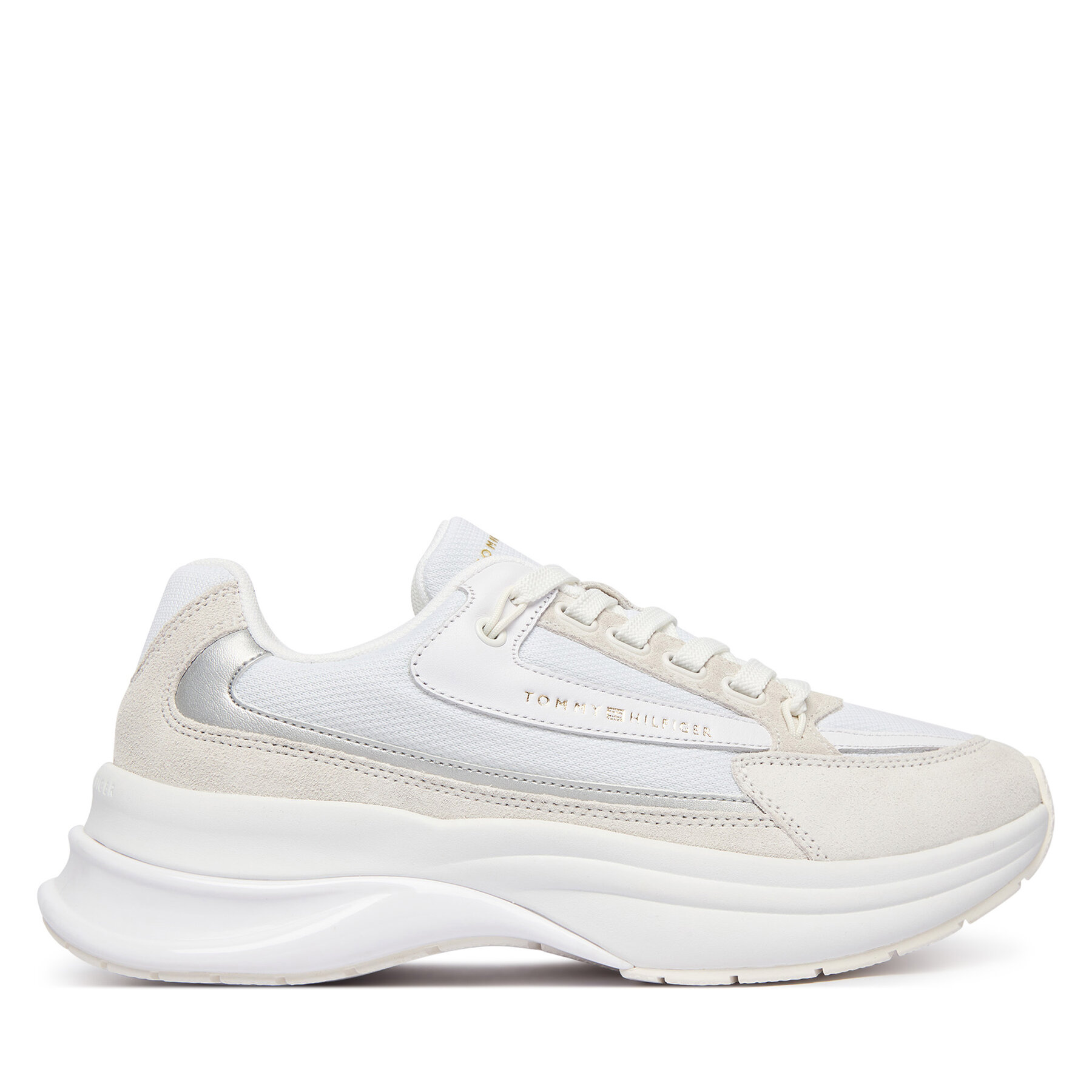 Tommy Hilfiger Sneakersy Th Sporty Chic Runner FW0FW09187 Biały