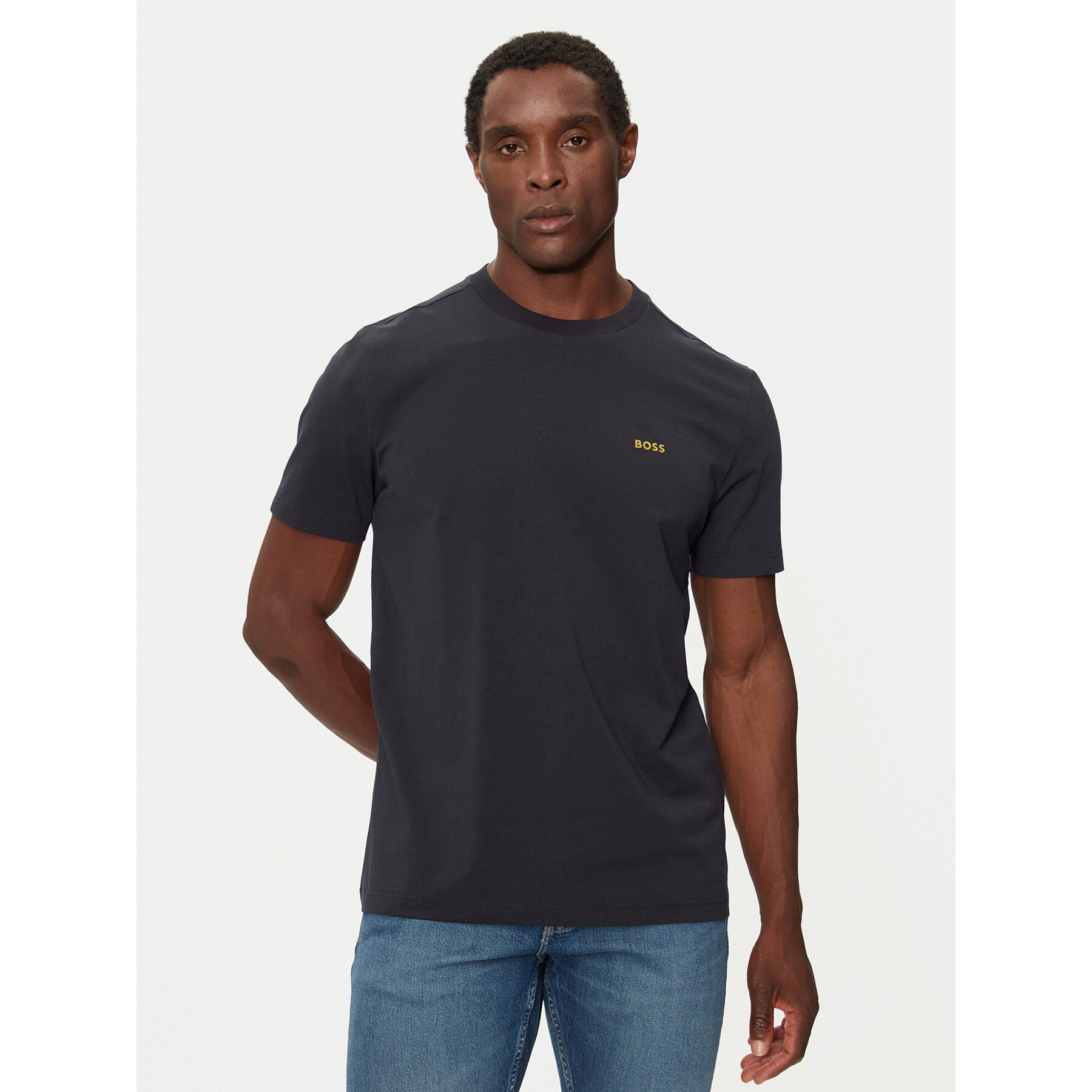 Boss T-Shirt 50506373 Granatowy Regular Fit