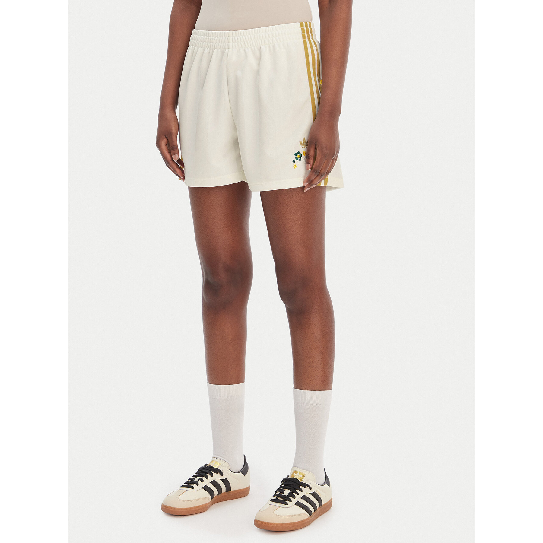 adidas Szorty sportowe Liberty London Firebird KE3663 Biały Loose Fit