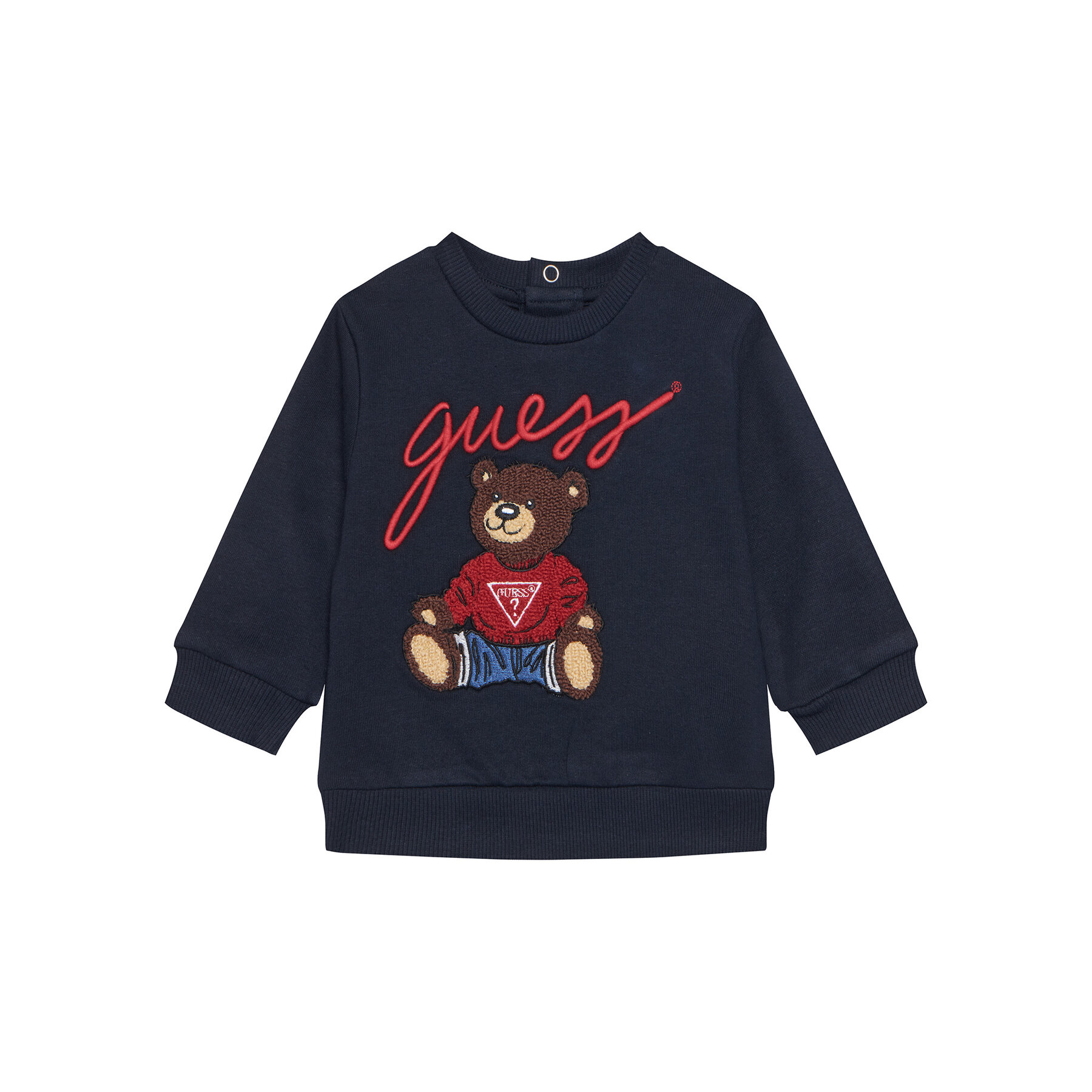 Guess Bluza H5YT00 KAX74 Granatowy Regular Fit