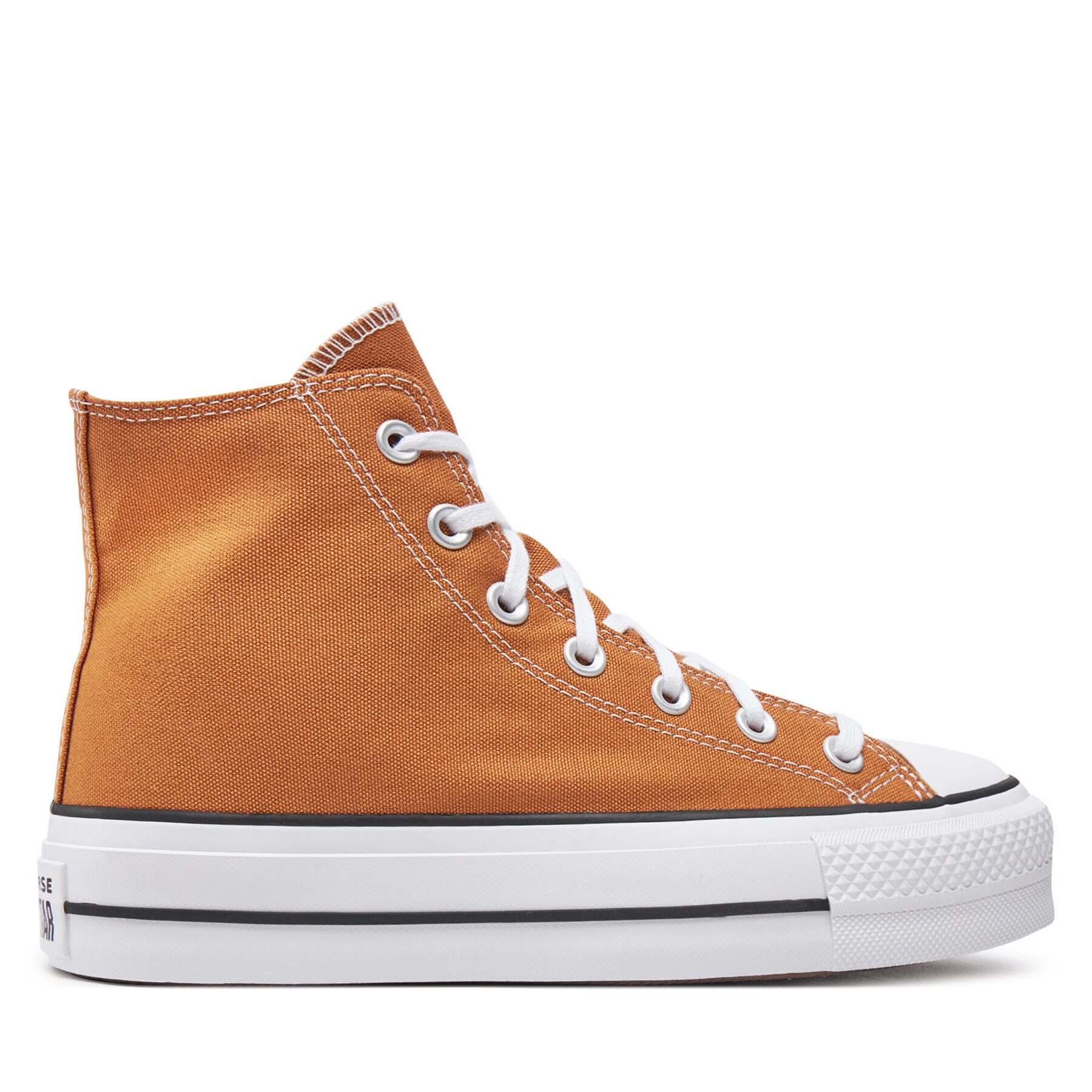 Converse Trampki Chuck Taylor All Star Lift Platform Hi A11537C Pomarańczowy