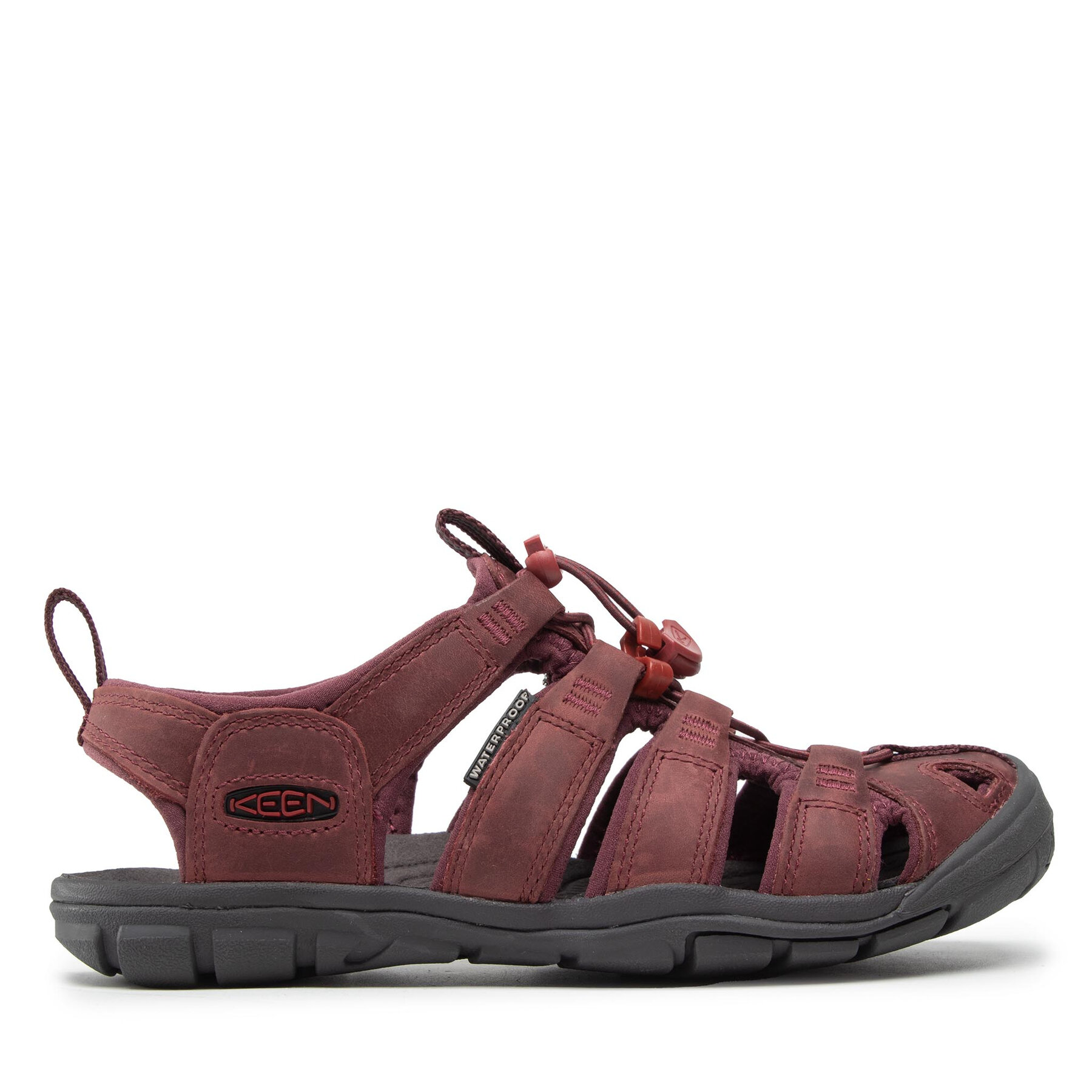 Keen Sandały Clearwater Cnx Lleather 1025088 Bordowy