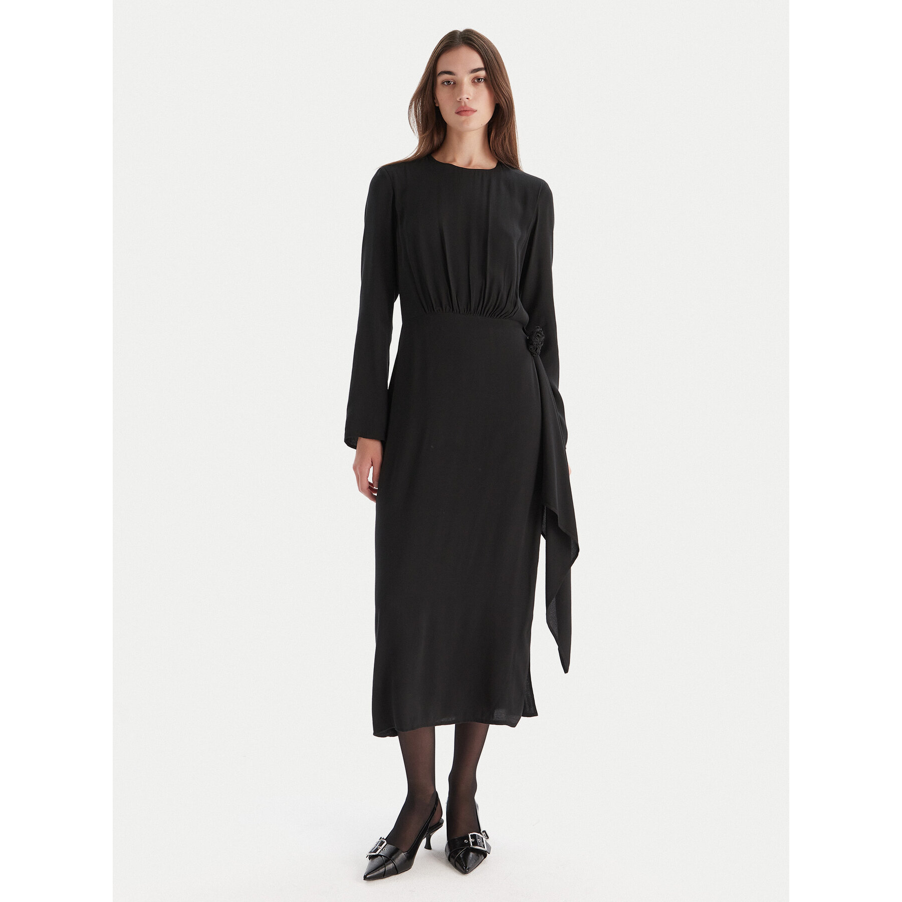 HUGO Sukienka codzienna Kadele-1 50547704 Czarny Regular Fit