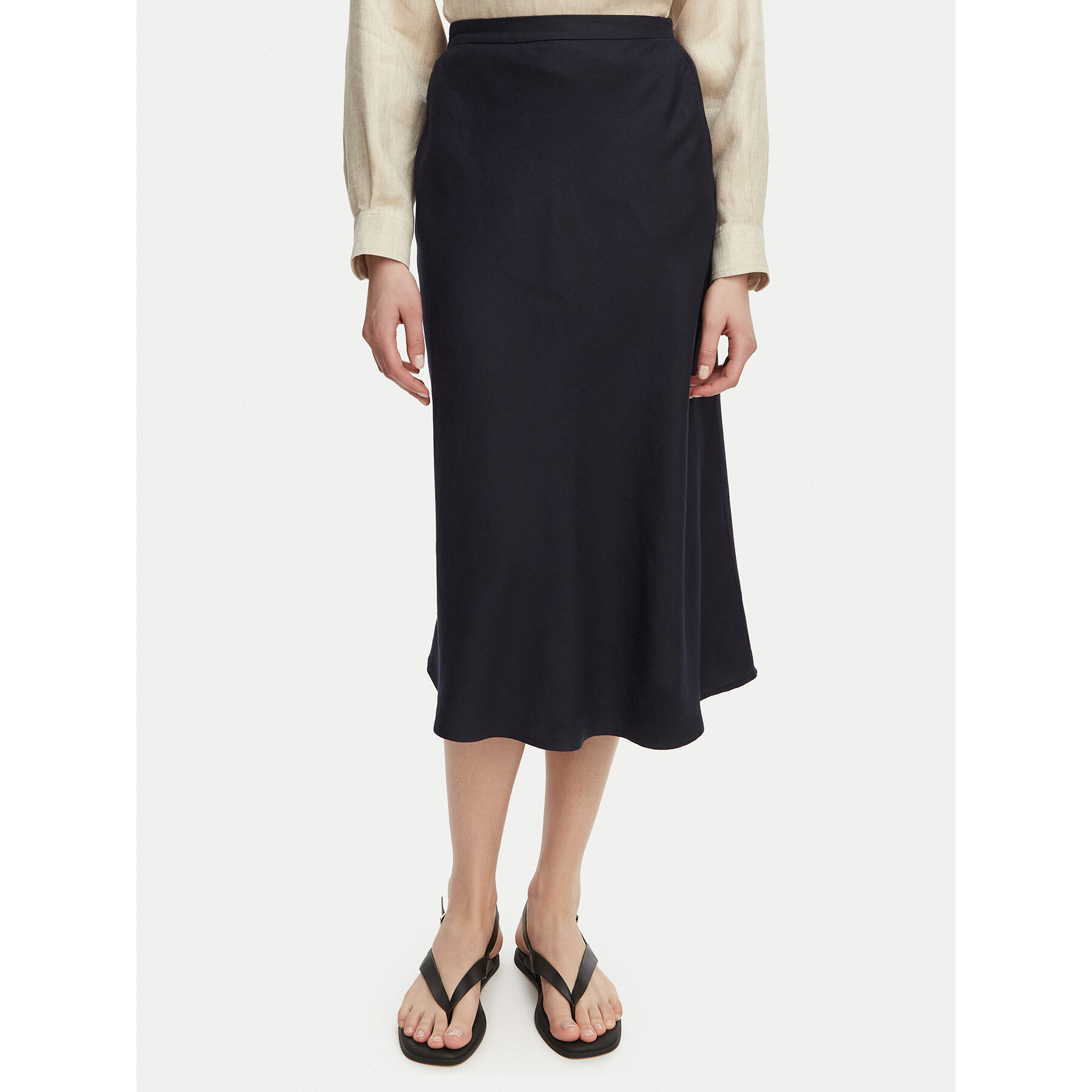 Gant Spódnica midi 4400231 Granatowy Regular Fit