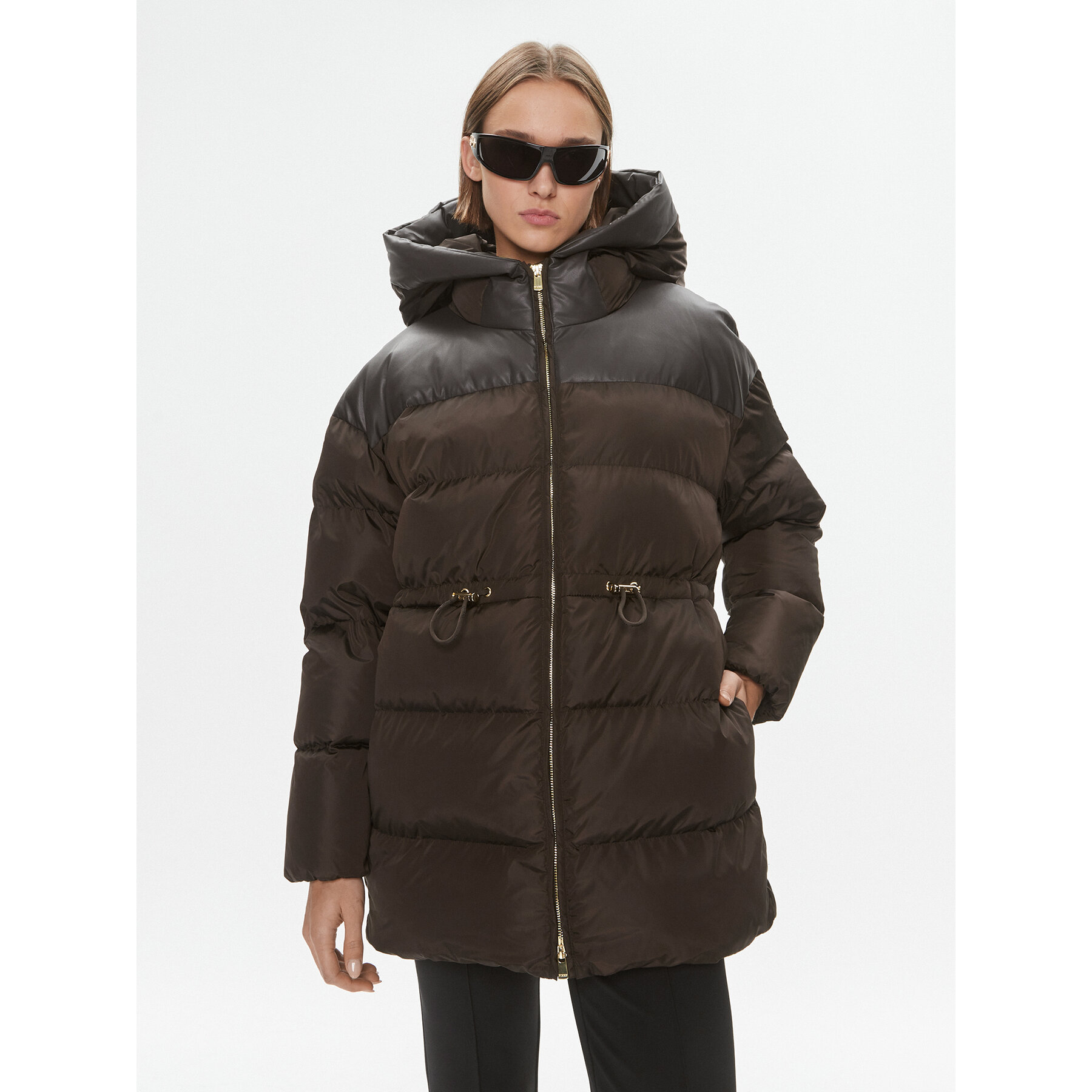 PINKO Kurtka zimowa Client 101604 A11P Brązowy Regular Fit