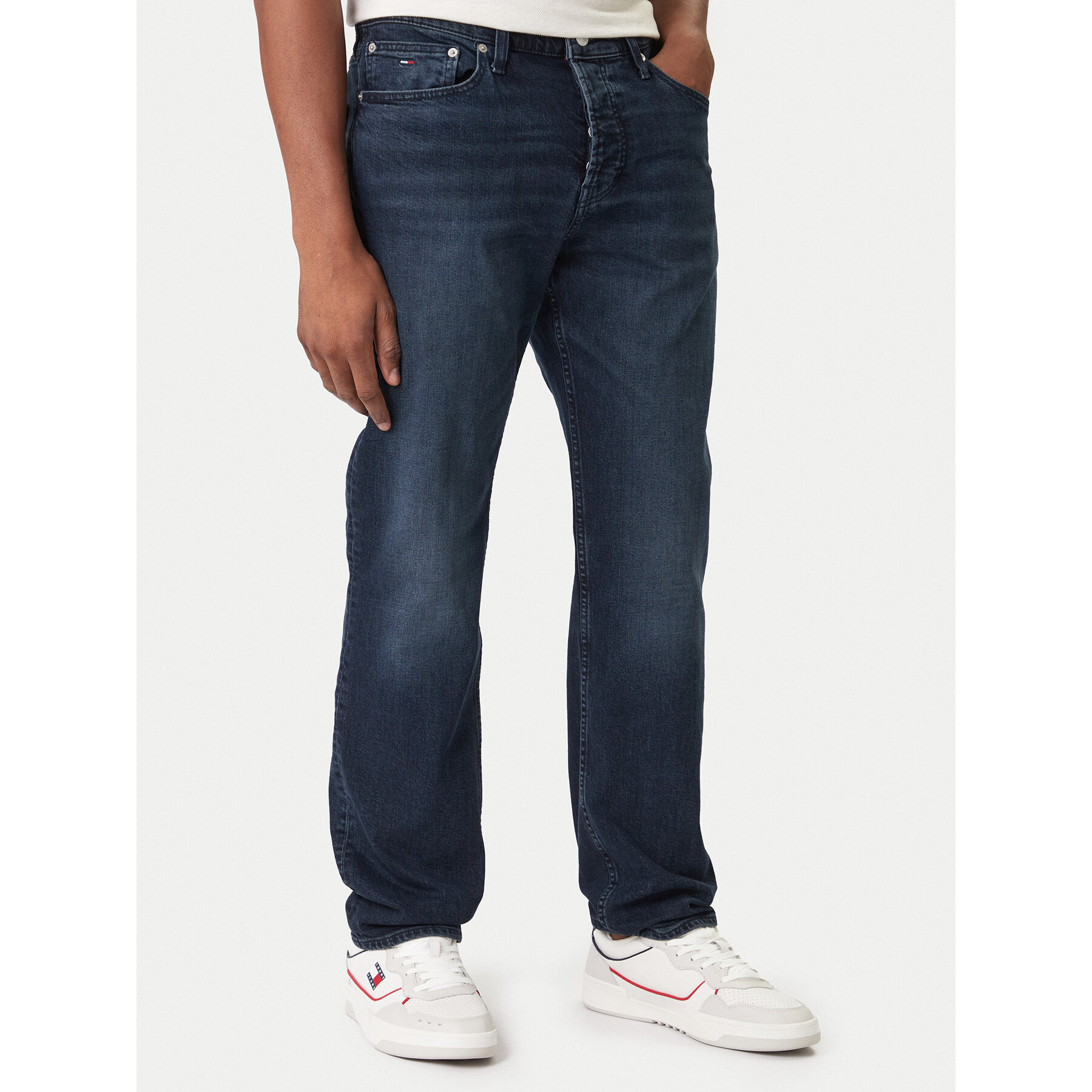 Tommy Jeans Jeansy Ryan DM0DM22588 Fioletowy Slim Fit