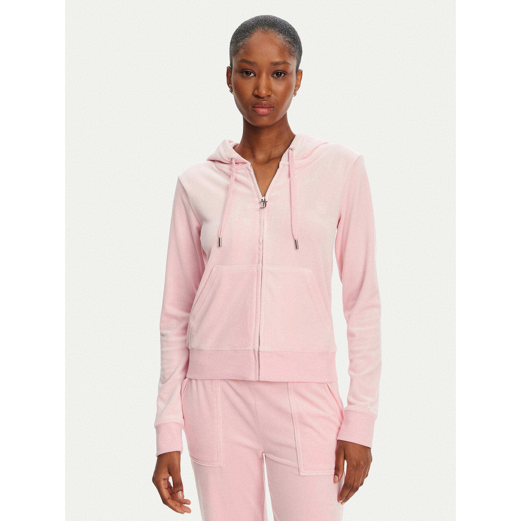 Juicy Couture Bluza Robertson JCAP176 Różowy Slim Fit