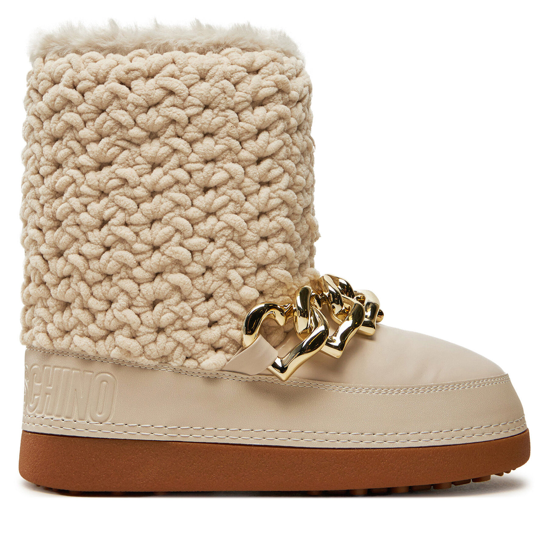 LOVE MOSCHINO Śniegowce JA24322G0LISI120 Beżowy