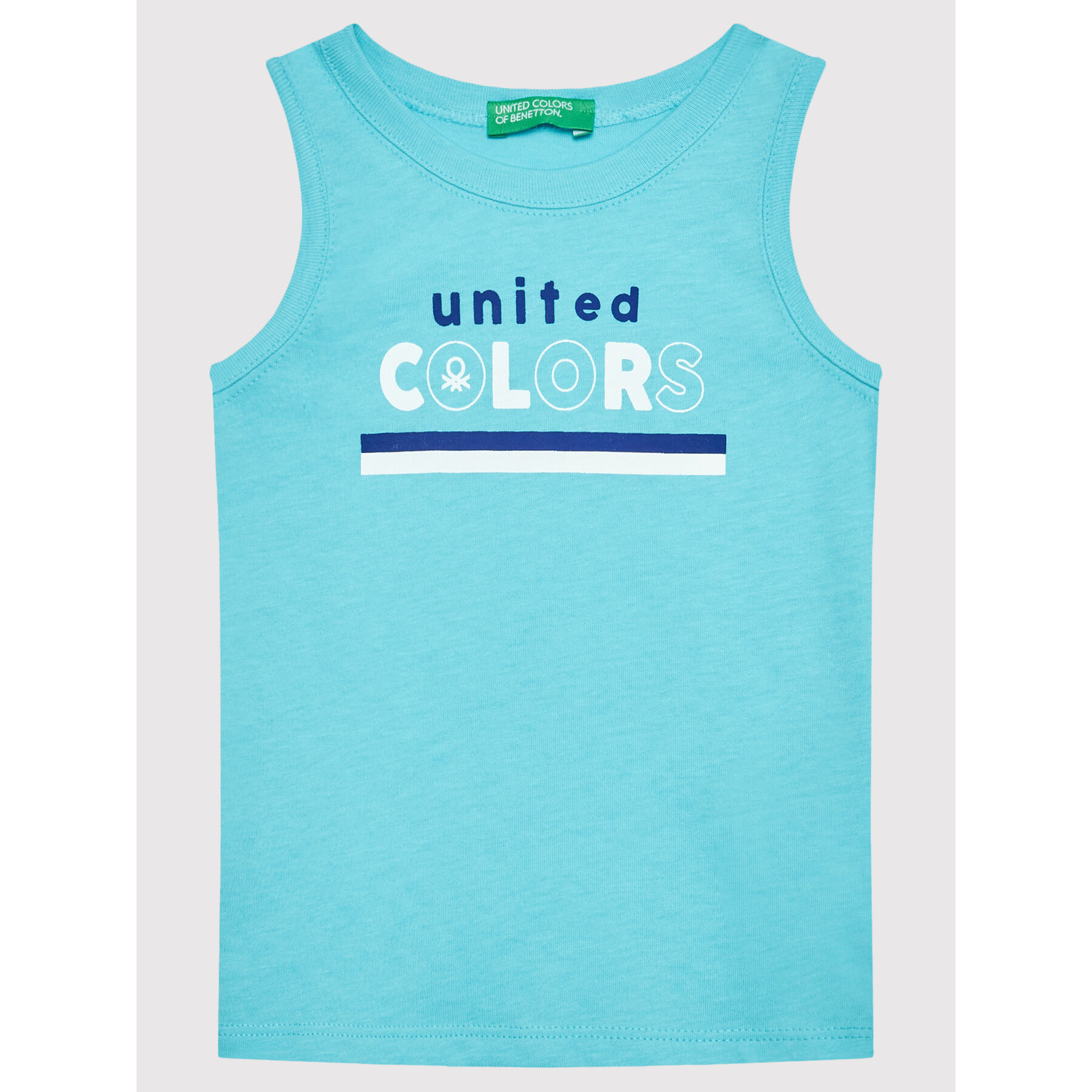 United Colors Of Benetton Top 3I1XGH002 Niebieski Regular Fit