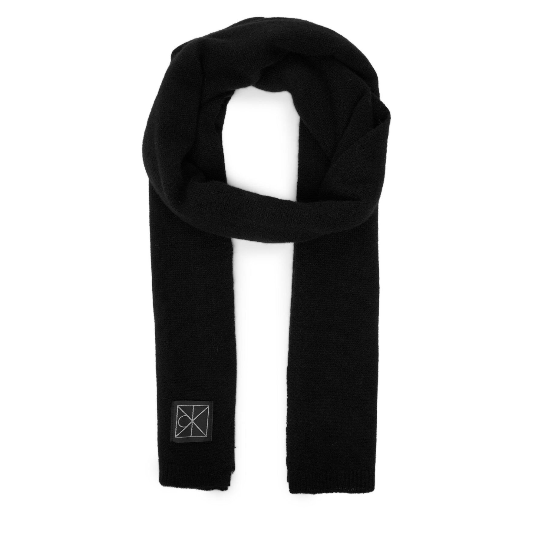 Calvin Klein Szalik Emblem LV04D8014G Czarny