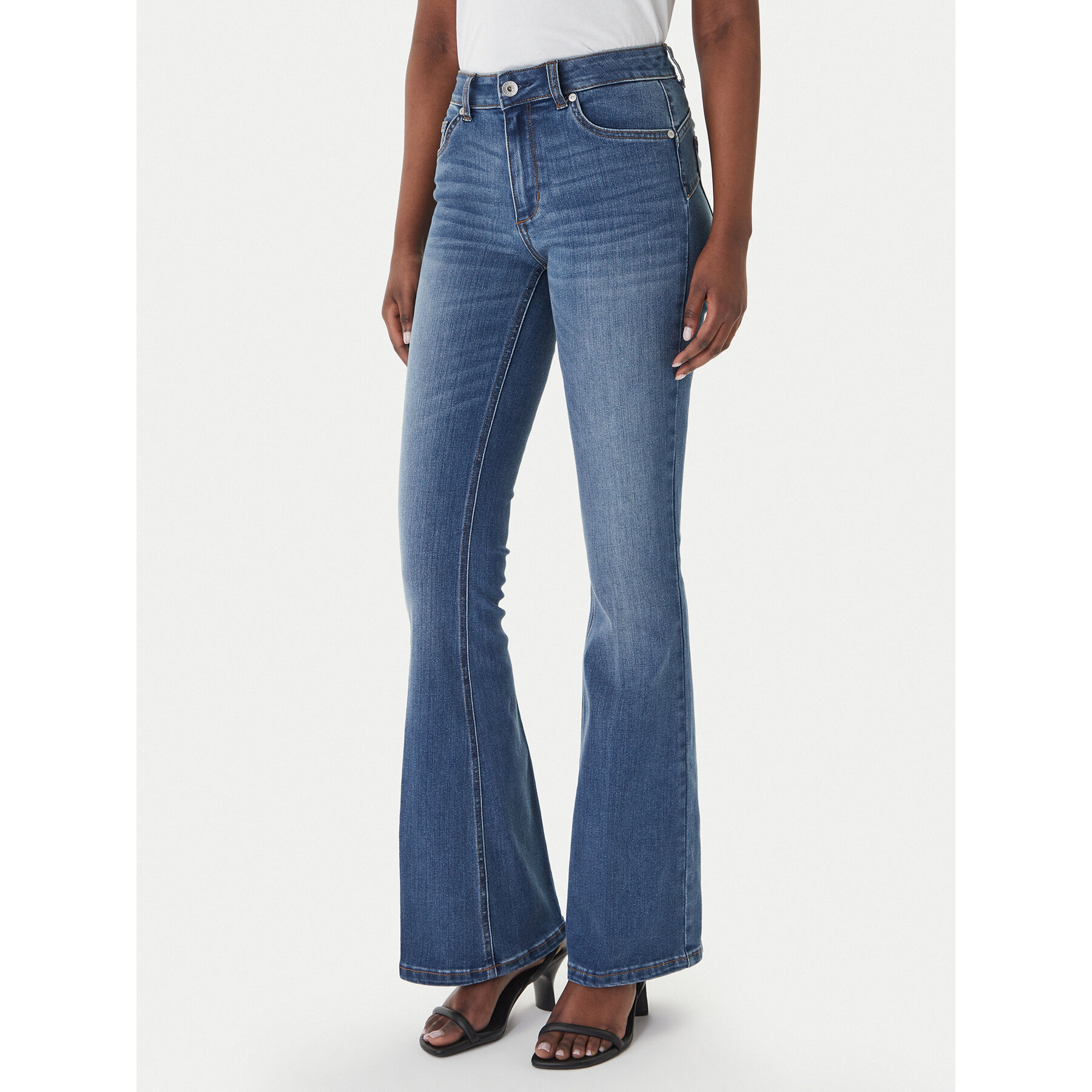 Liu Jo Jeansy UA6015 D0318 Granatowy Flare Fit