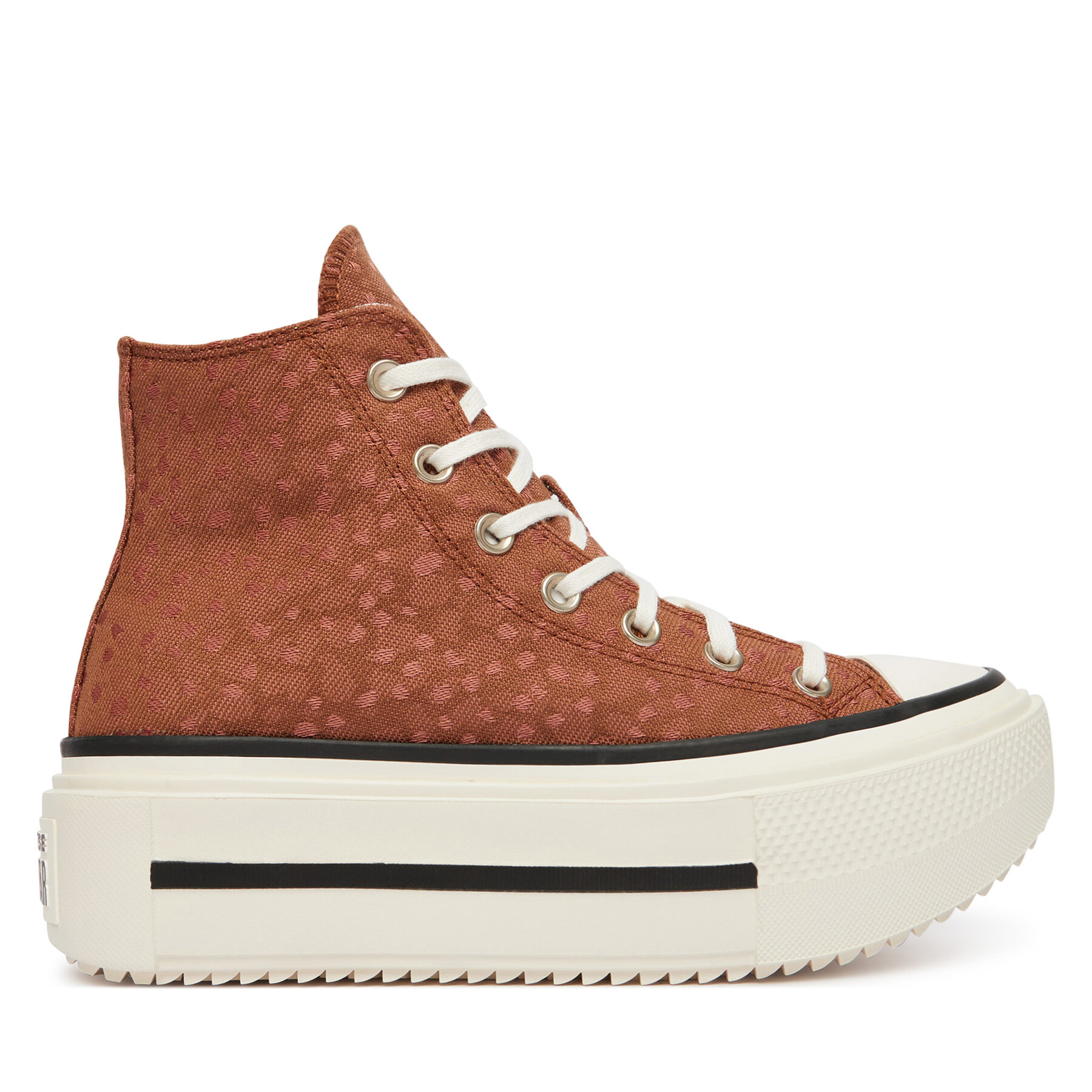 Converse Trampki Chuck Taylor All Star Lift Double Stack Platform Deer A17883C Brązowy