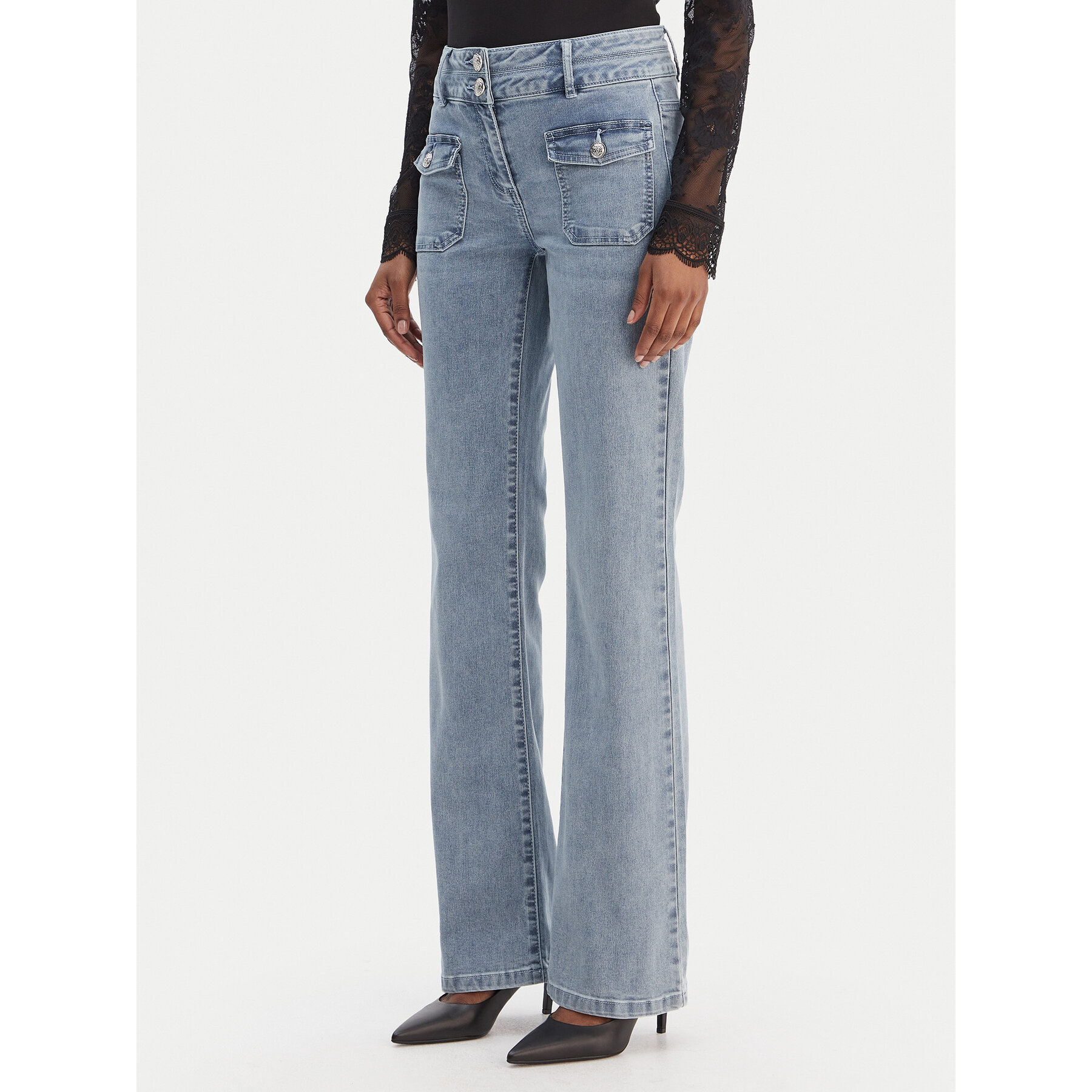 Morgan Jeansy 241-POLEN1 Niebieski Bootcut Fit