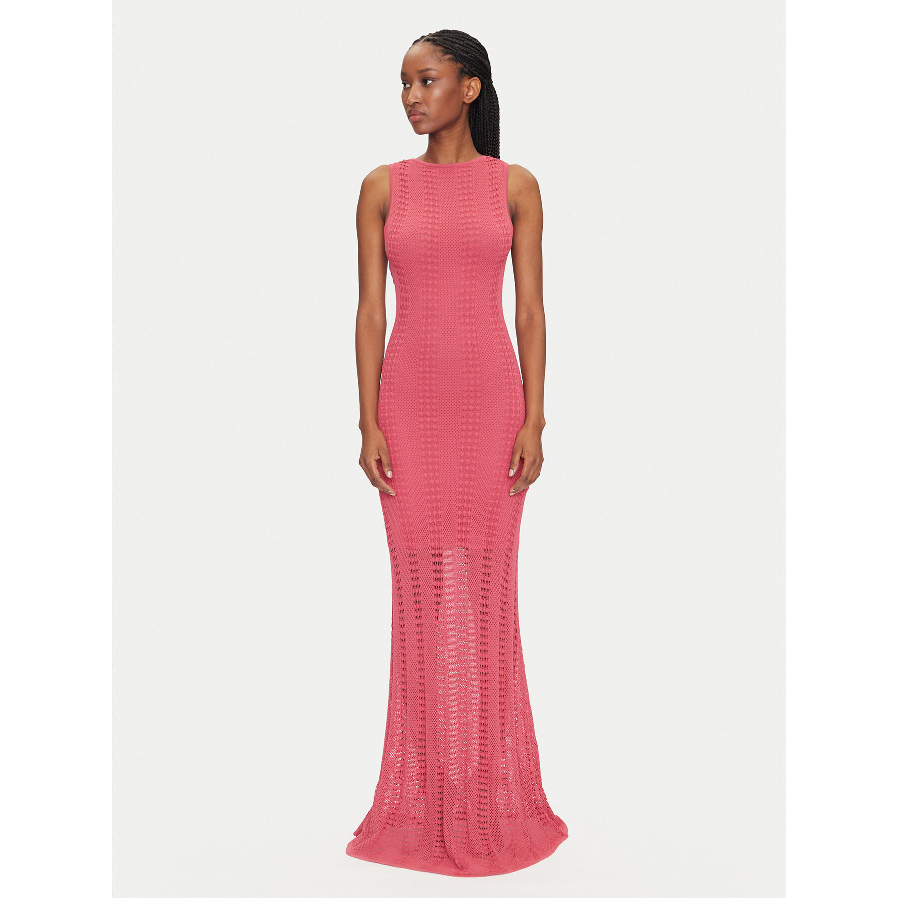 Marciano Guess Sukienka dzianinowa 5GGK44 5869Z Różowy Regular Fit