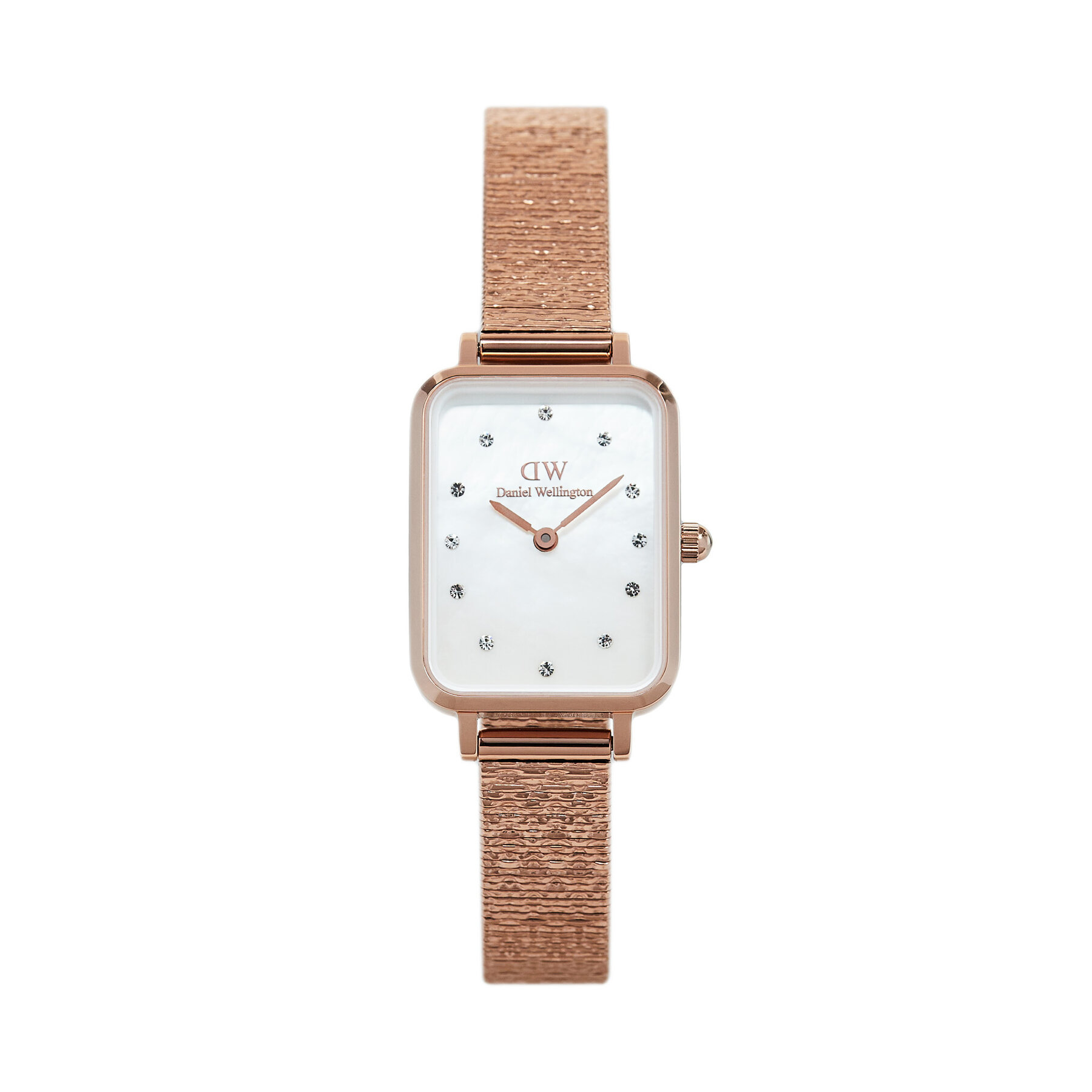 Daniel Wellington Zegarek Quadro Lumine Pressed Piano DW00100578 Złoty