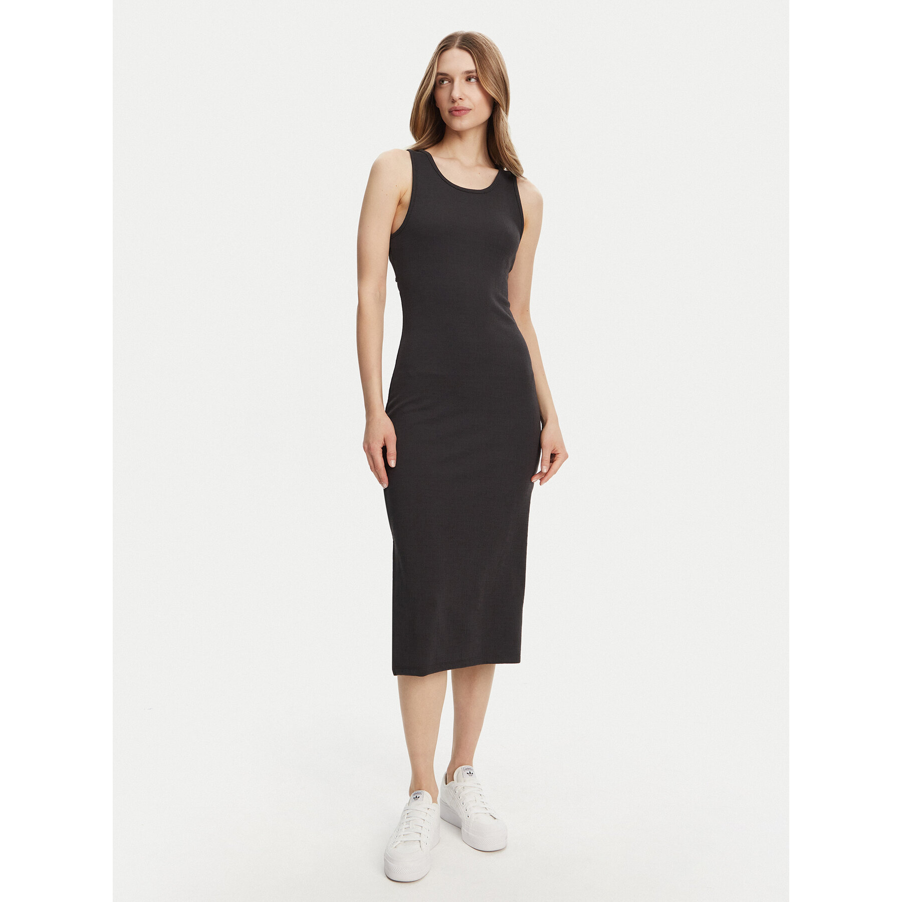Roxy Sukienka letnia ERJKD03512 Szary Regular Fit