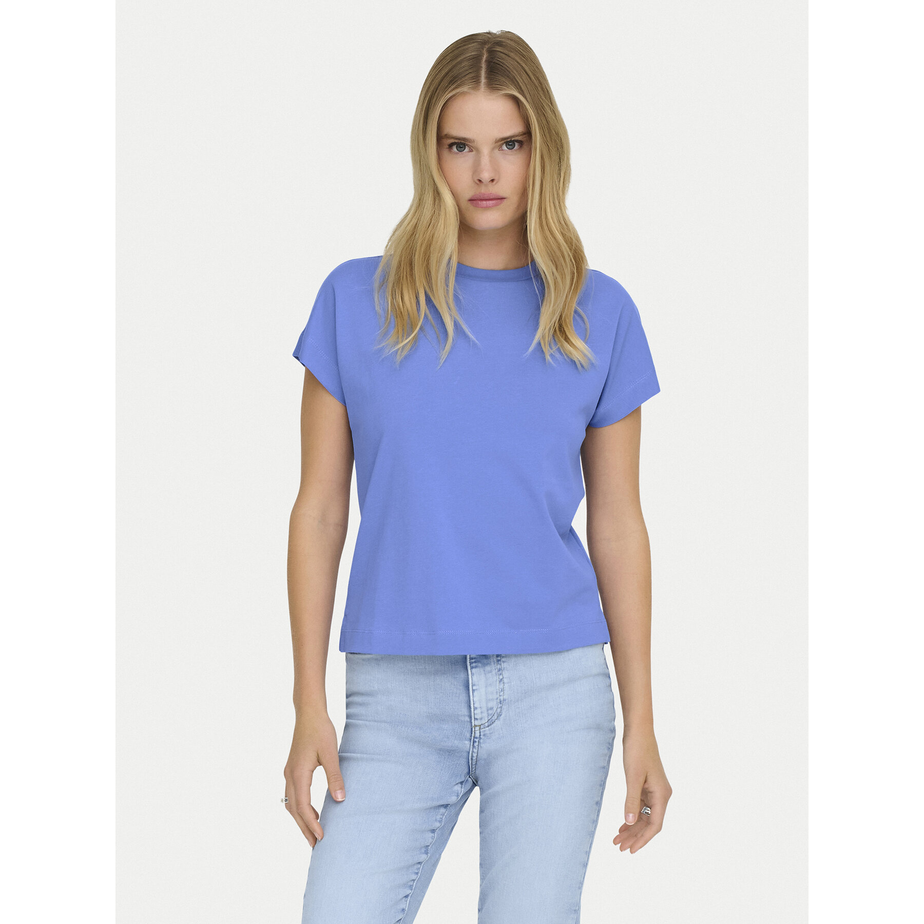 ONLY T-Shirt Erica 15308926 Niebieski Oversize