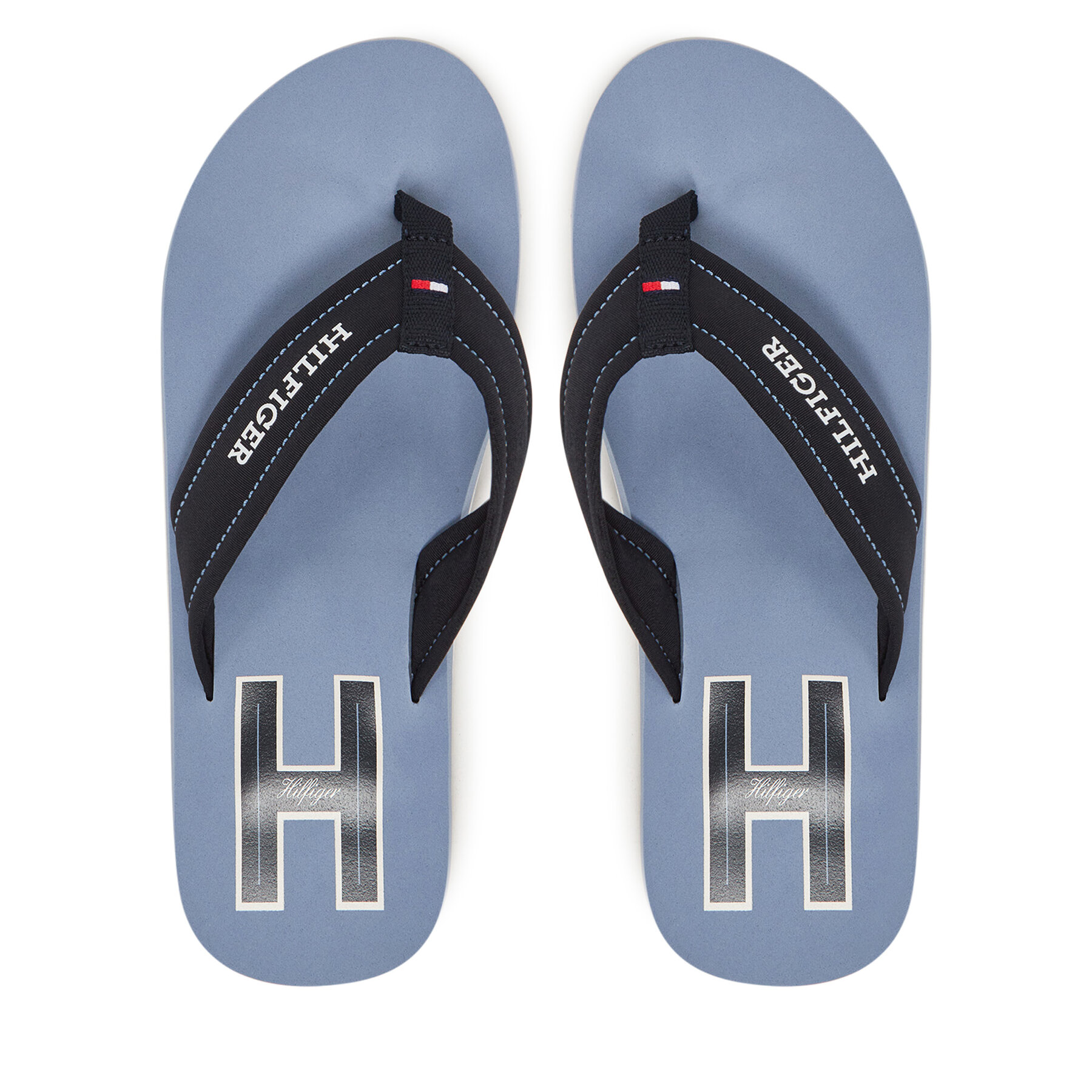 Tommy Hilfiger Japonki Hilfiger H Padded Beach Sandal FM0FM05536 Granatowy