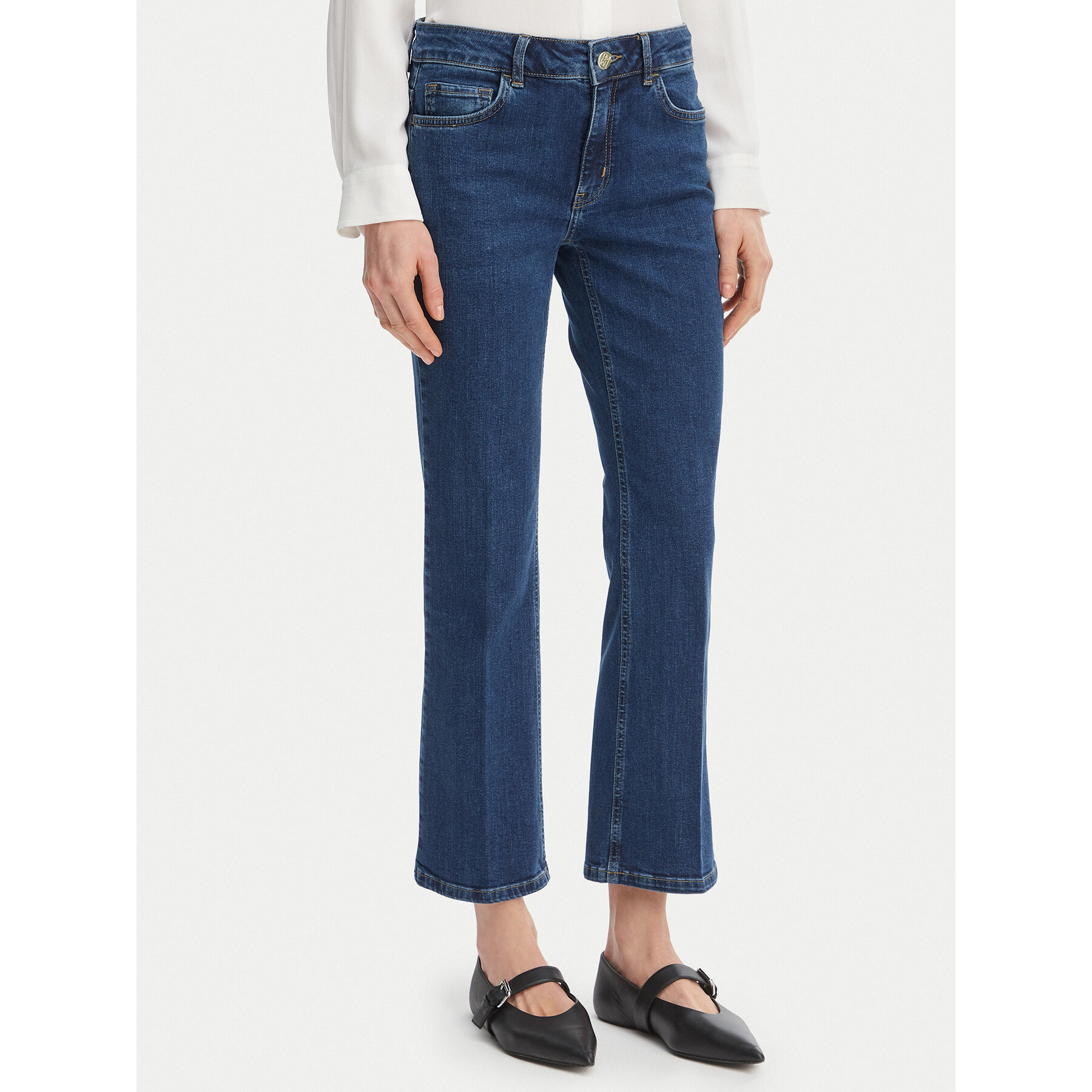 Marella Jeansy 2615181061 Granatowy Slim Fit