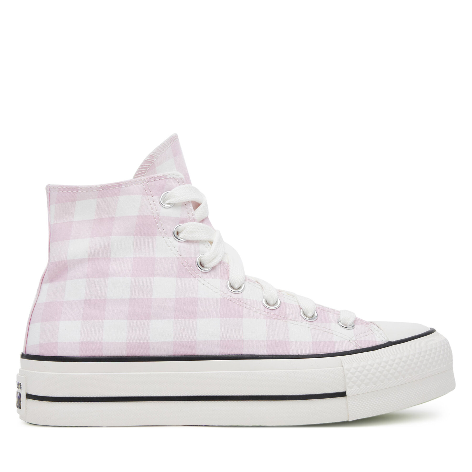 Converse Trampki Chuck Taylor All Star Lift Platform Gingham A13663C Różowy