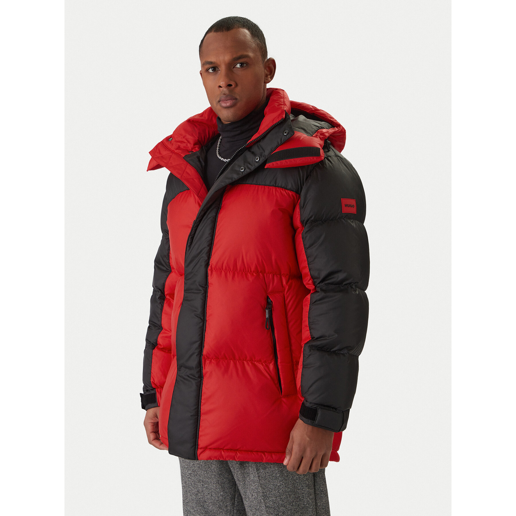 Hugo Kurtka puchowa Melmus2341 50495811 Czerwony Regular Fit