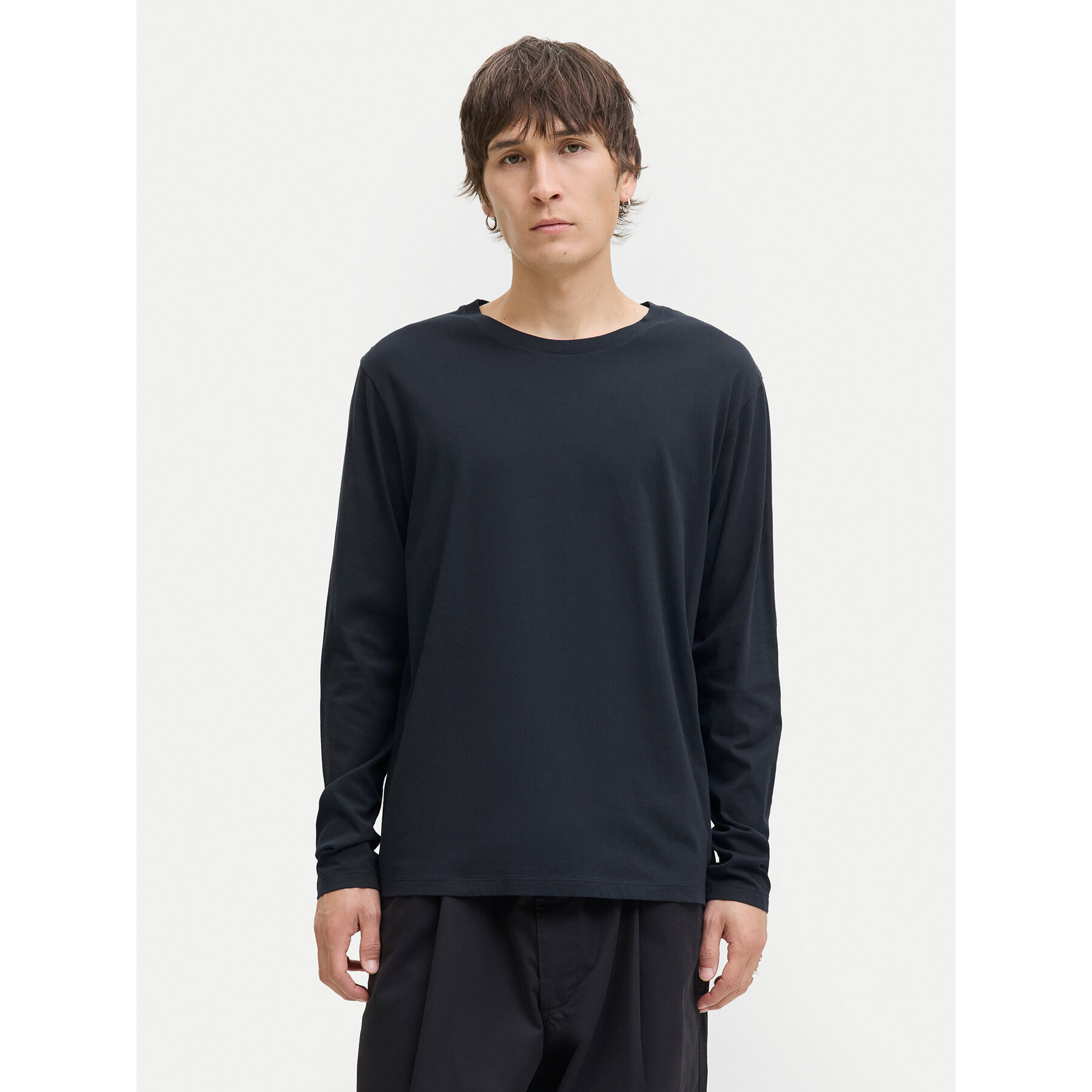 Jack & Jones Longsleeve Basic 12279538 Granatowy Regular Fit
