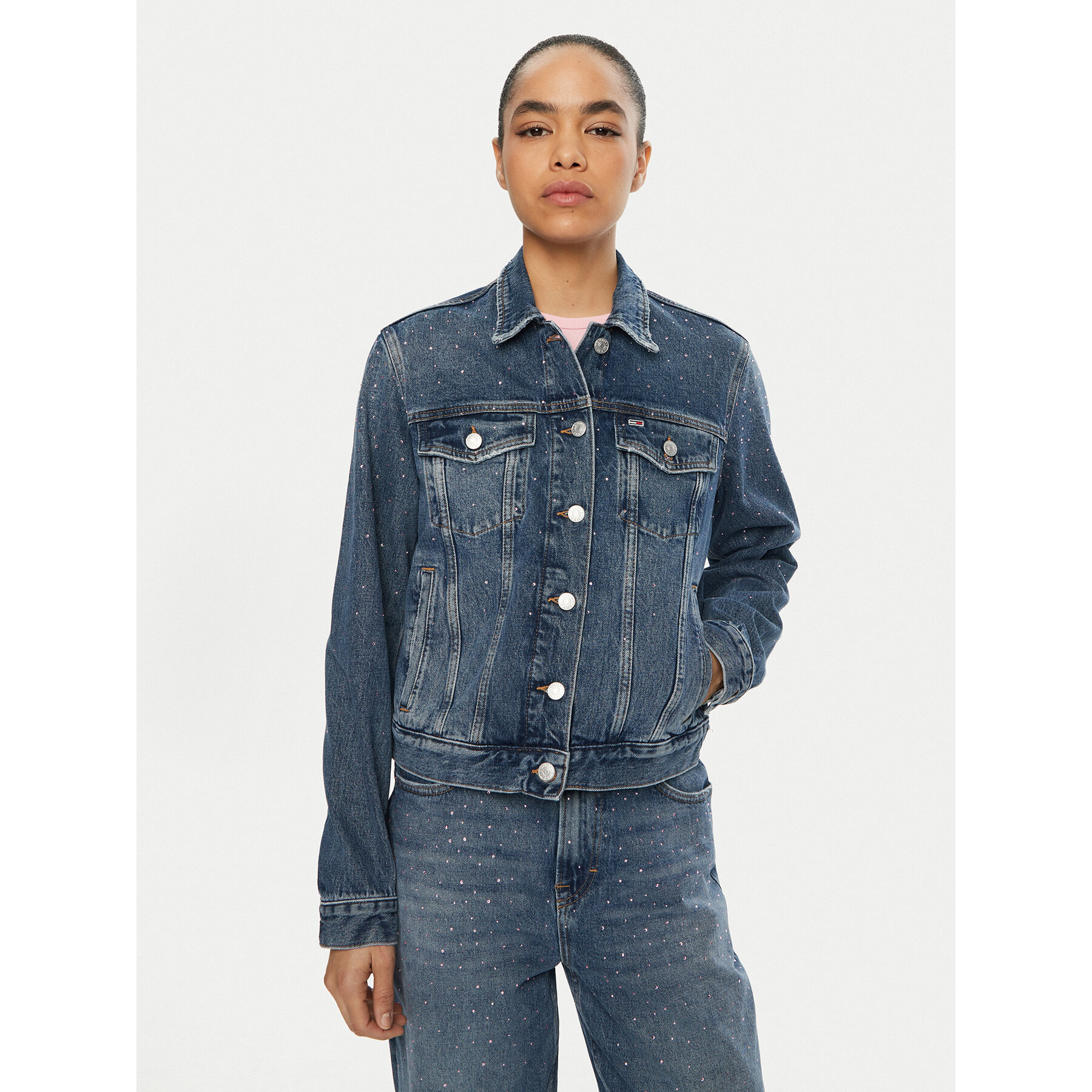 Tommy Jeans Kurtka jeansowa Classic DW0DW19781 Niebieski Regular Fit