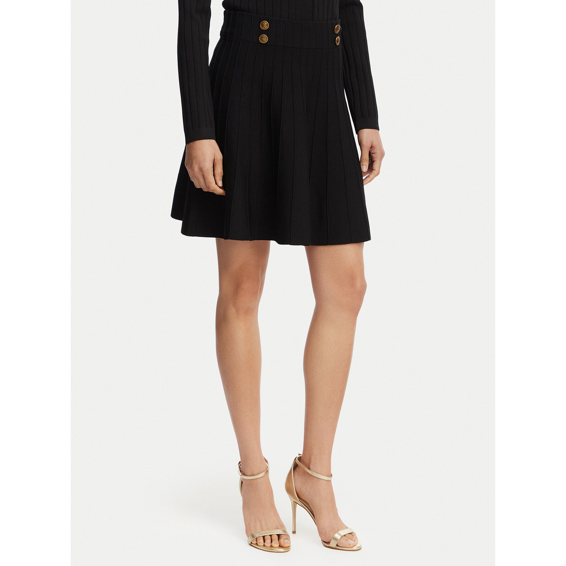 Guess Spódnica mini W5YD65 Z0130 Czarny Regular Fit