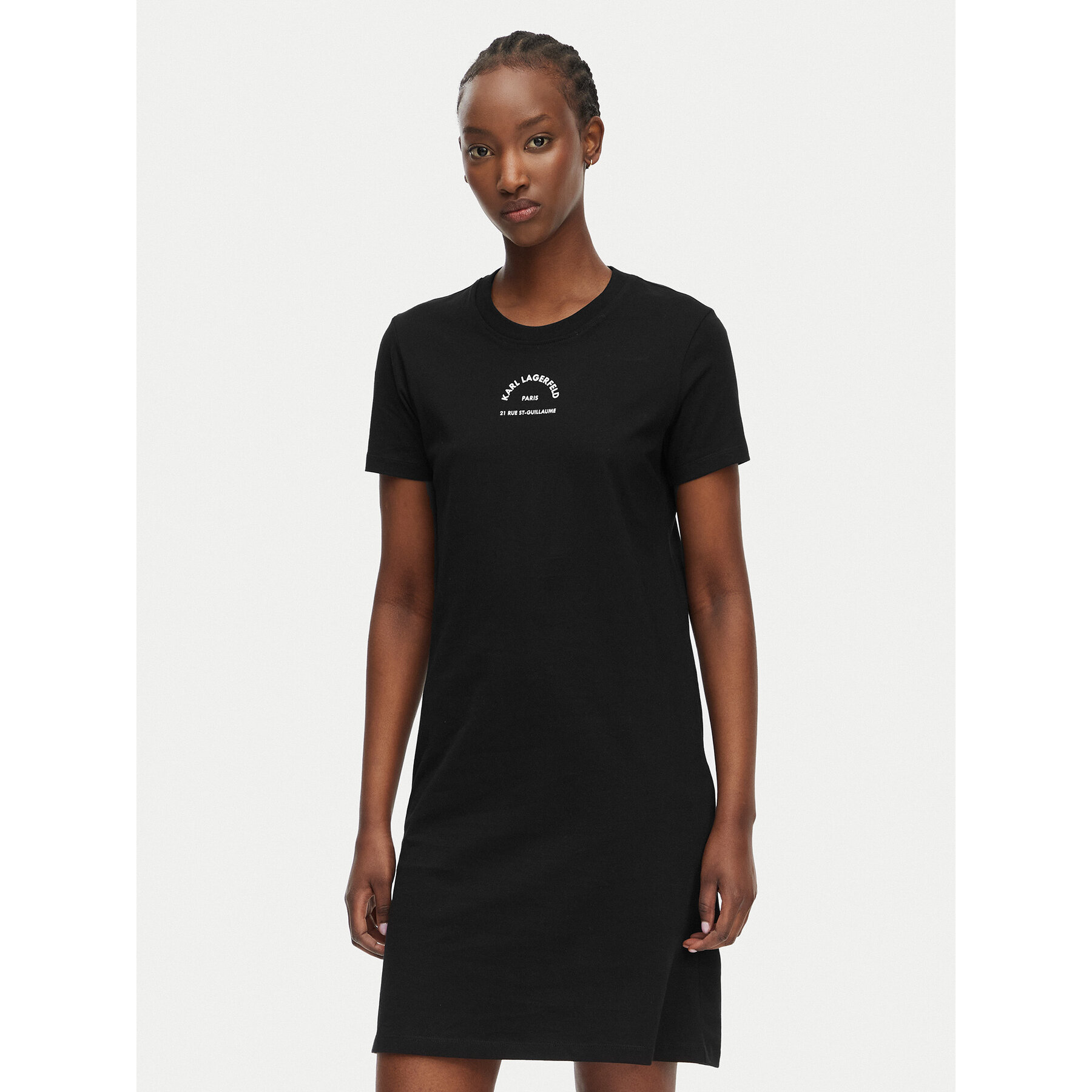 KARL LAGERFELD Sukienka codzienna B2W13071 Czarny Regular Fit