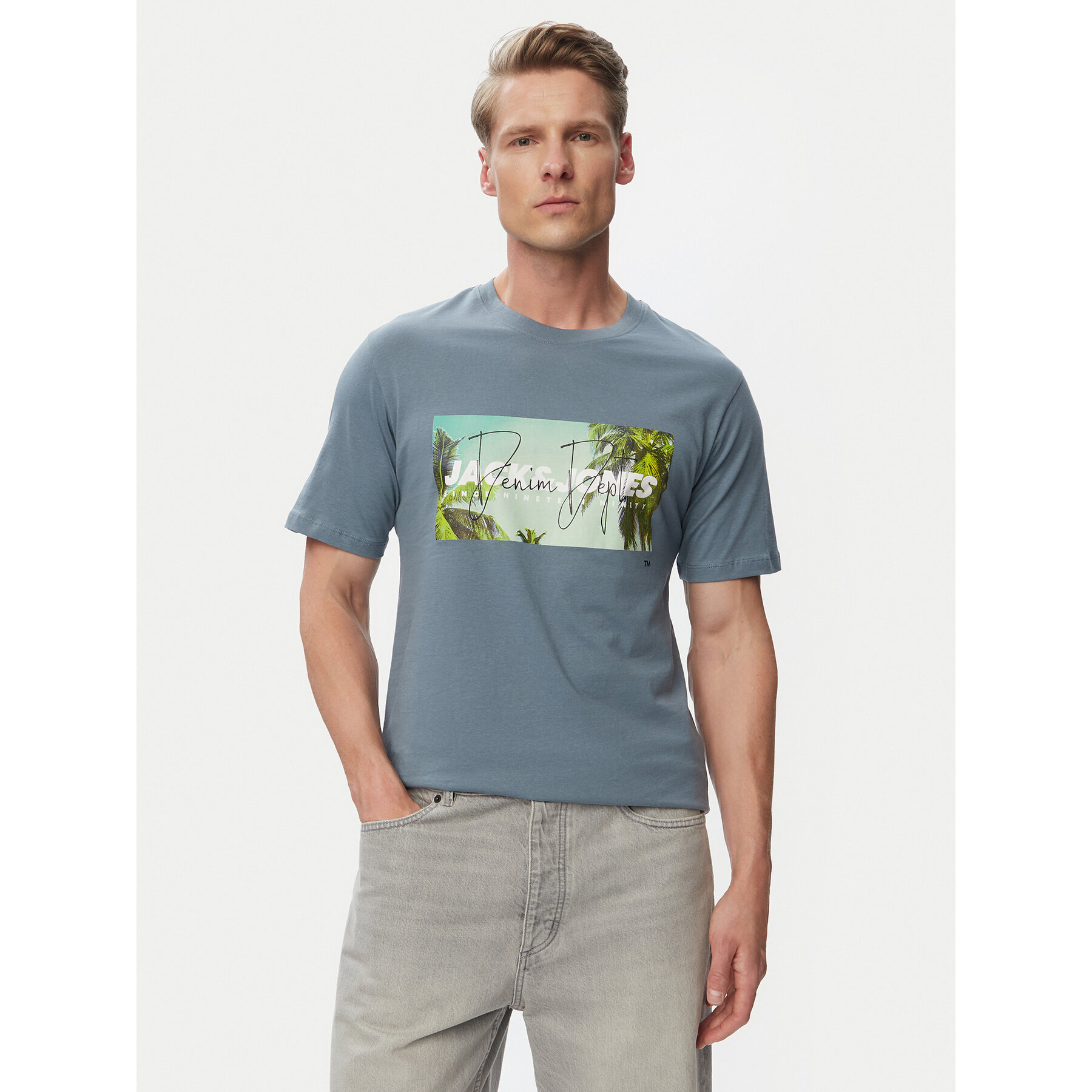 Jack & Jones T-Shirt Indiana Tee 12288112 Granatowy Regular Fit