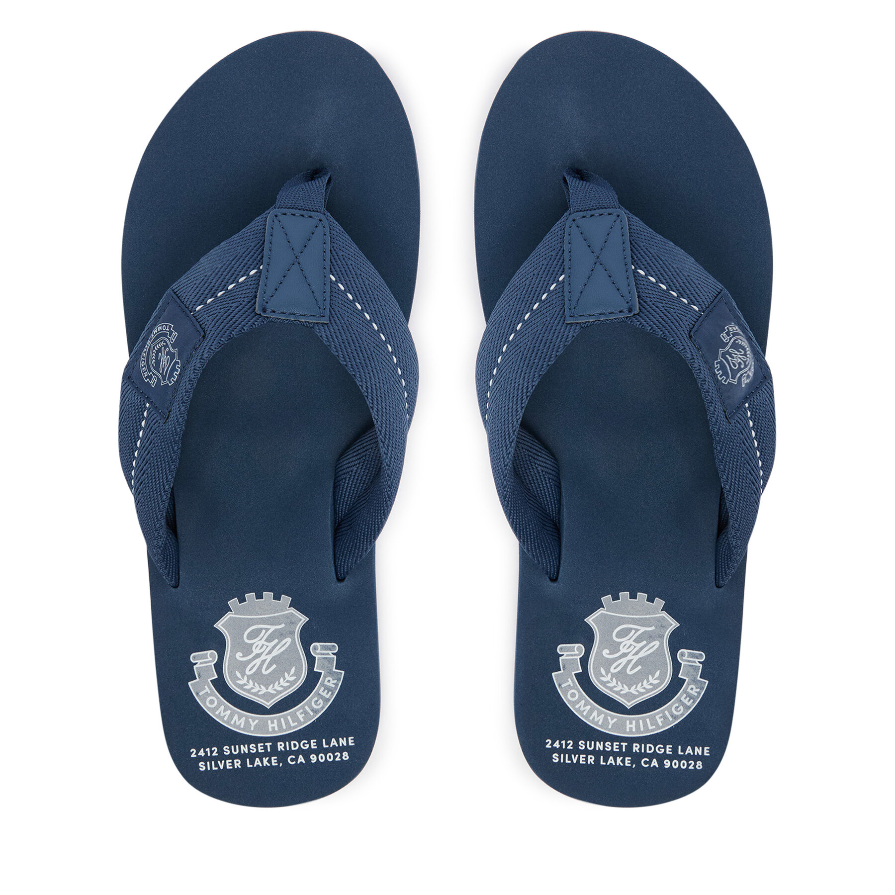 Tommy Hilfiger Japonki Patch Hilfiger Beach Sandal FM0FM05804 Niebieski