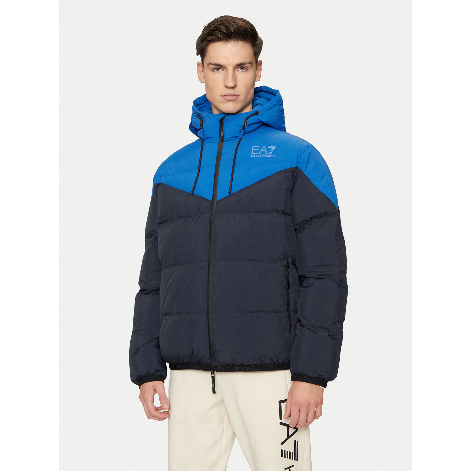 EA7 Emporio Armani Kurtka zimowa 6DPB30 PNDOZ 1562 Granatowy Regular Fit